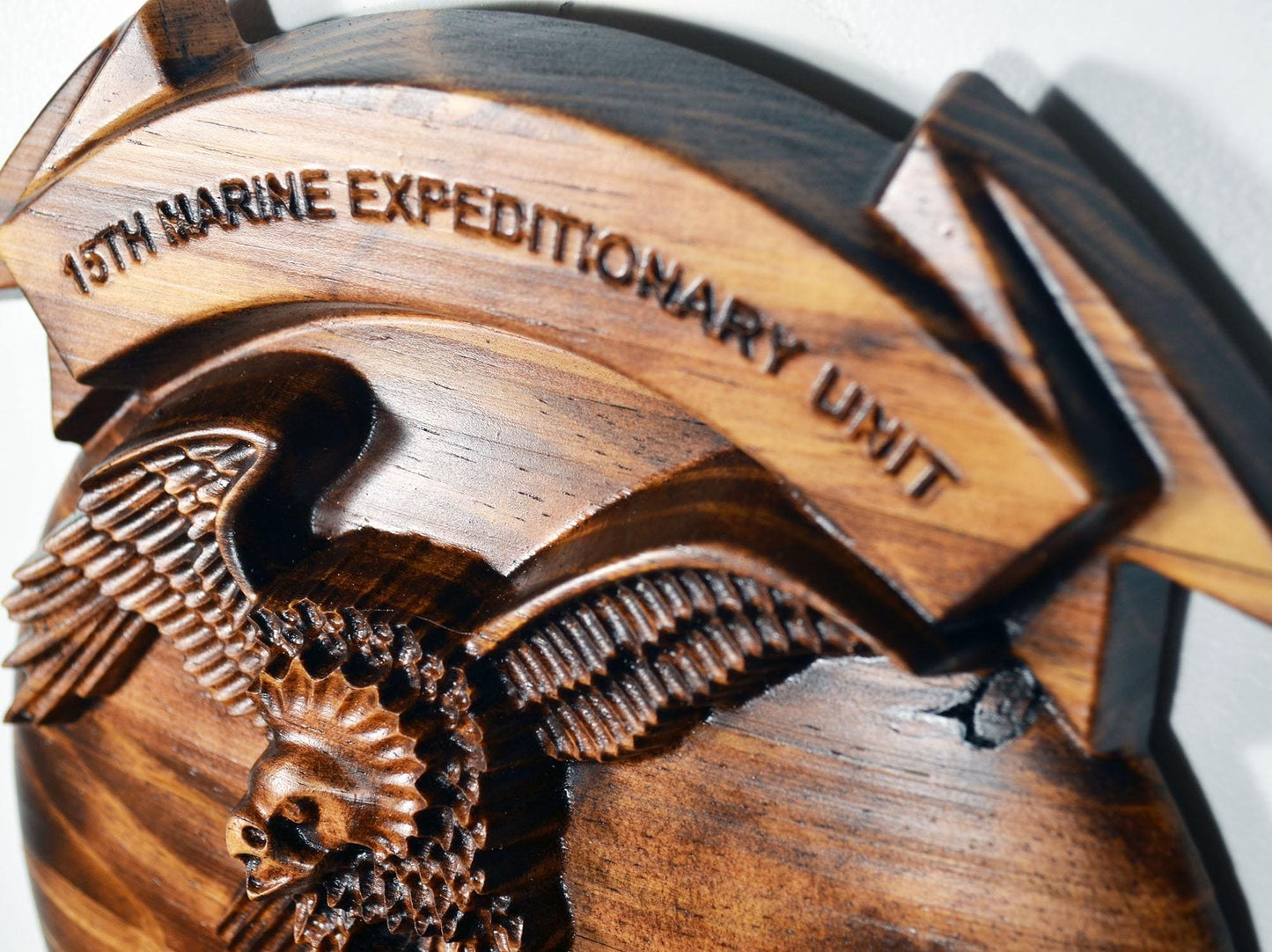 USMC 15th Marine Expeditionary Unit 12", Marine Corps, EGA, Java, military plaque