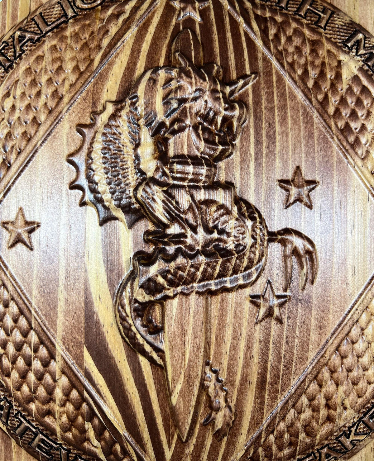USMC 1st Battalion 4th Marine 12" Unit Plaque