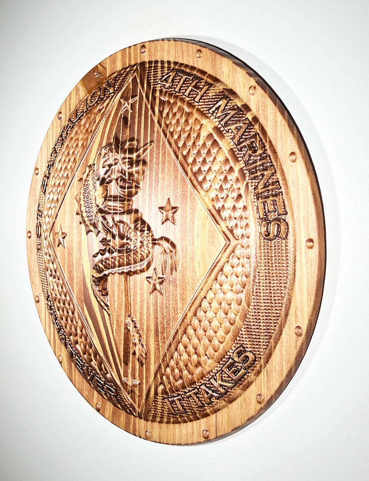 USMC 1st Battalion 4th Marine 12" Unit Plaque