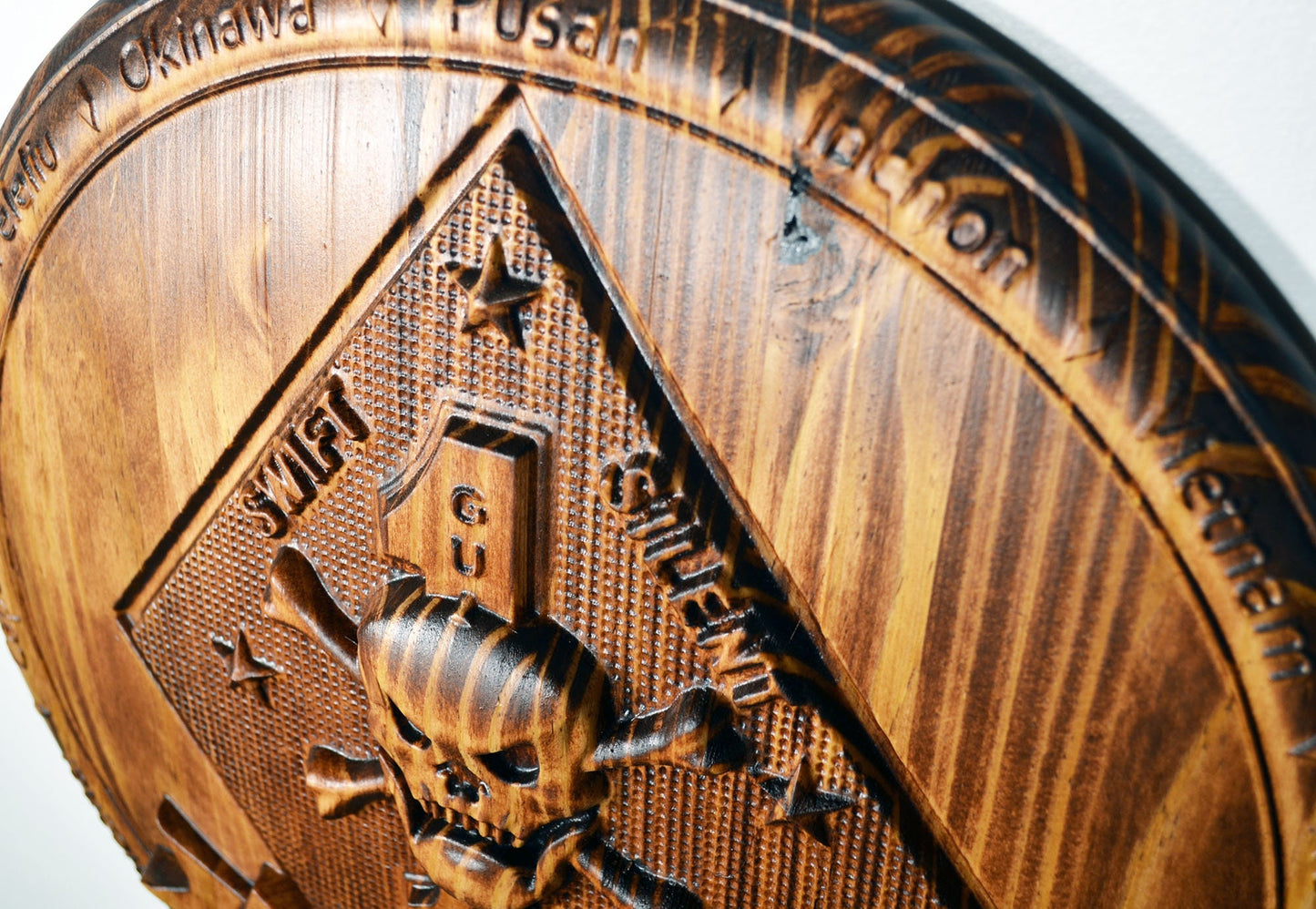 USMC 1st Reconnaissance Battalion, Marine Corps Special Forces, CNC 3d wood carving, military plaque
