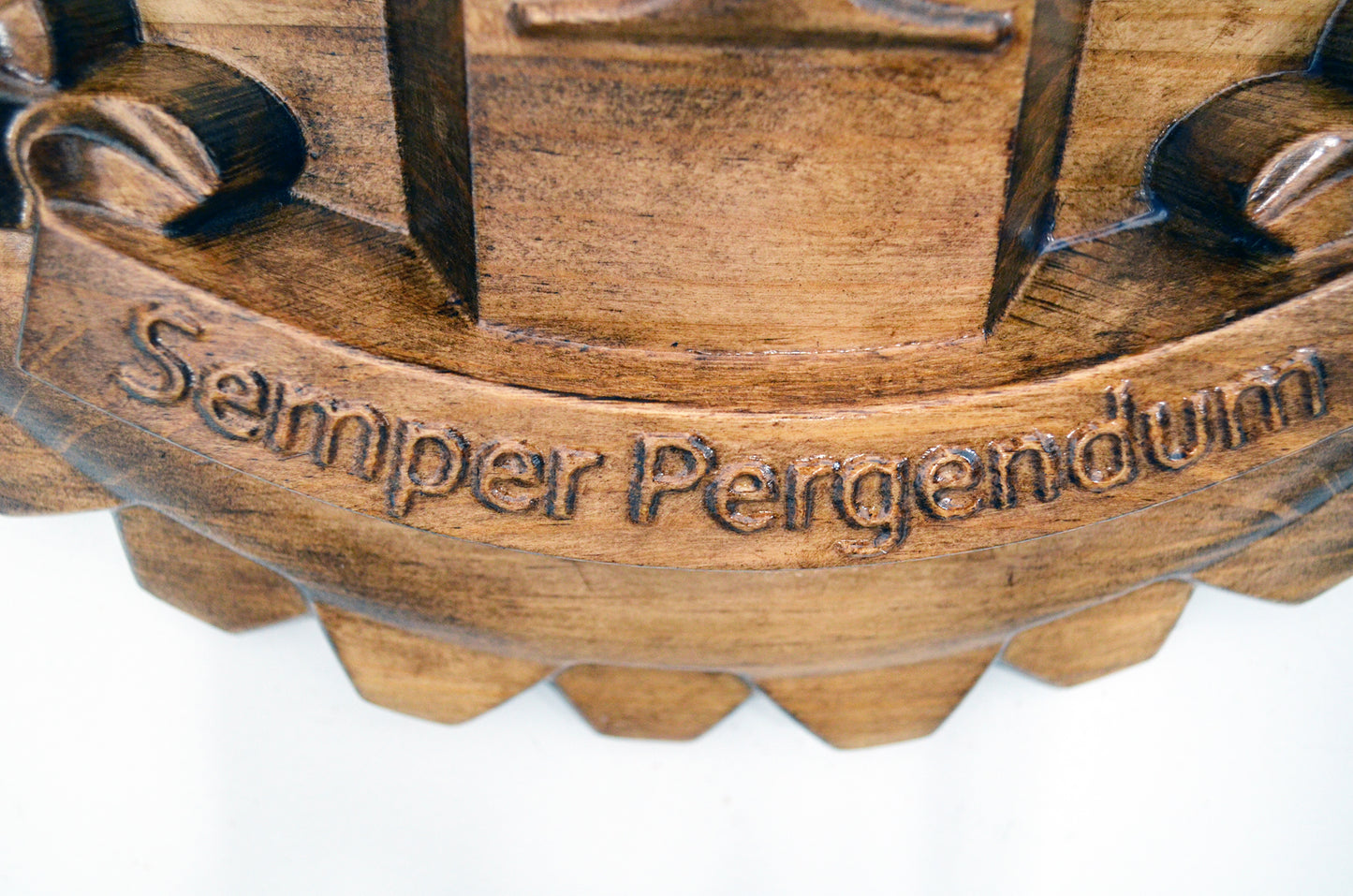 USMC 1st Transportation Support Battalion, 3d wood carving, military plaque - Carved Effects