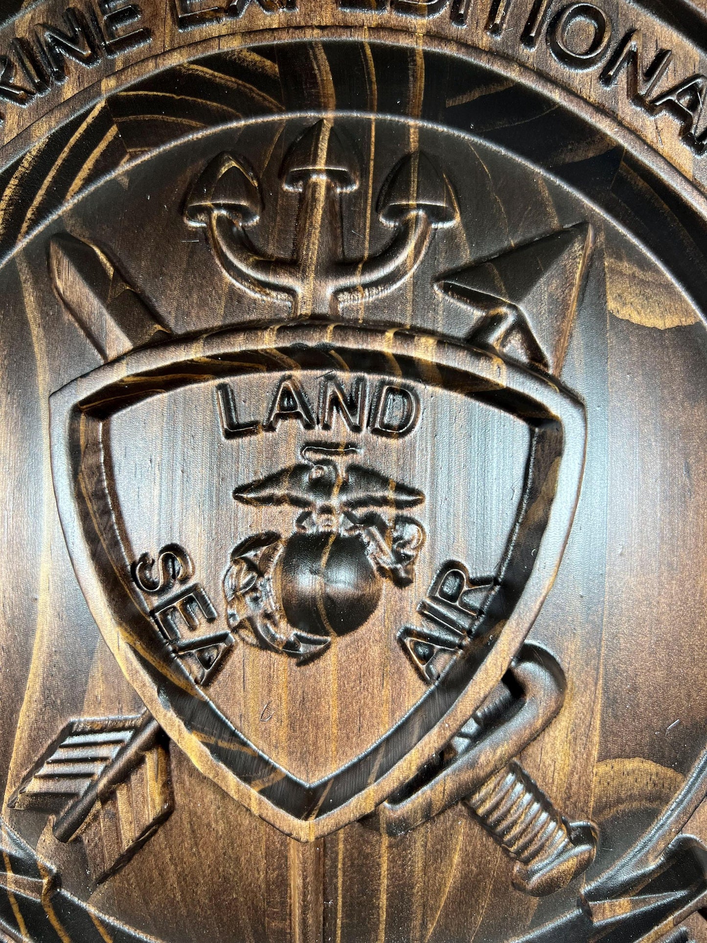 USMC 24th Marine Expeditionary Unit, 12" Unit Plaque Java