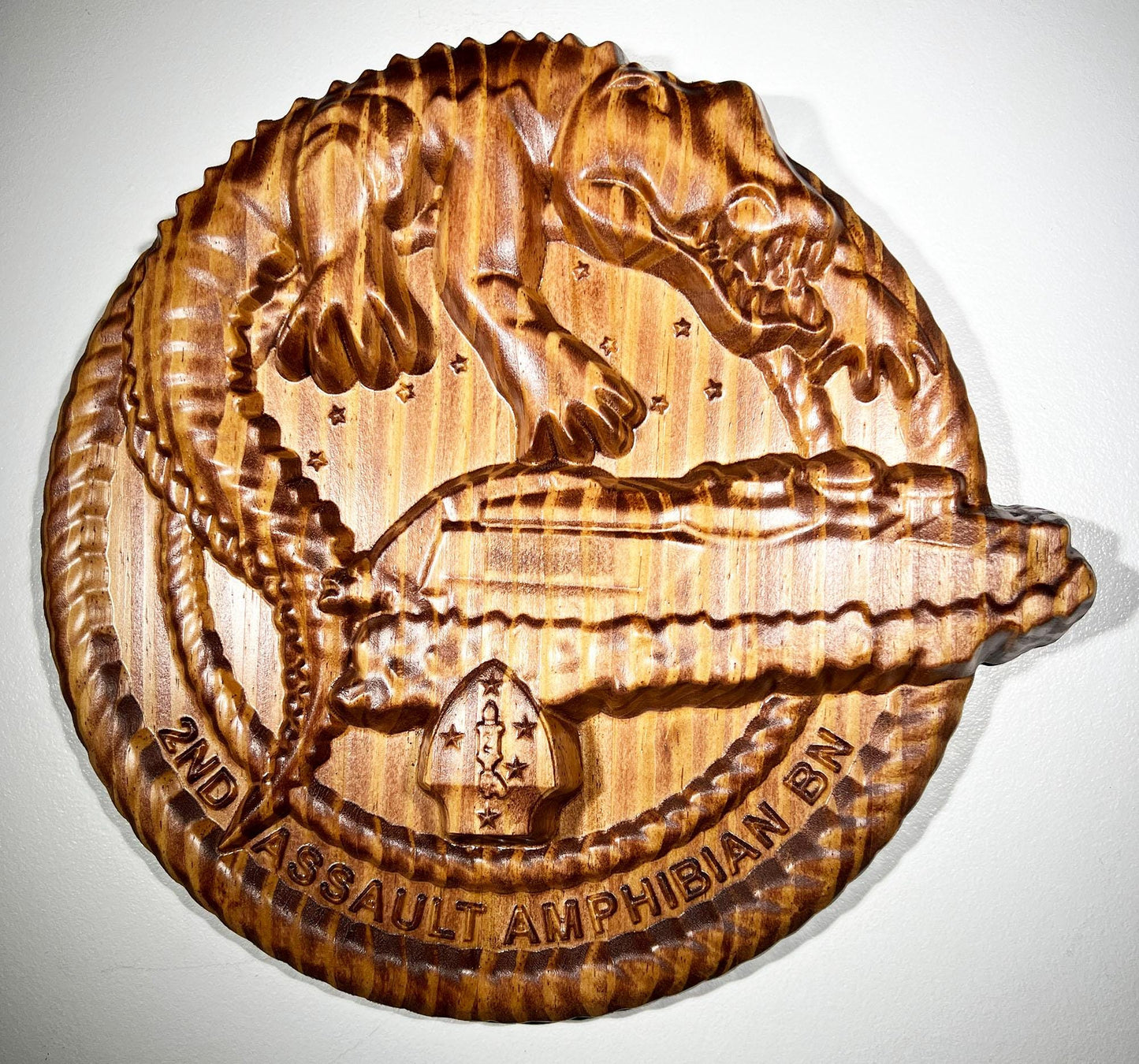 USMC 2nd Assault Amphibian Battalion 12" Military Unit Plaque