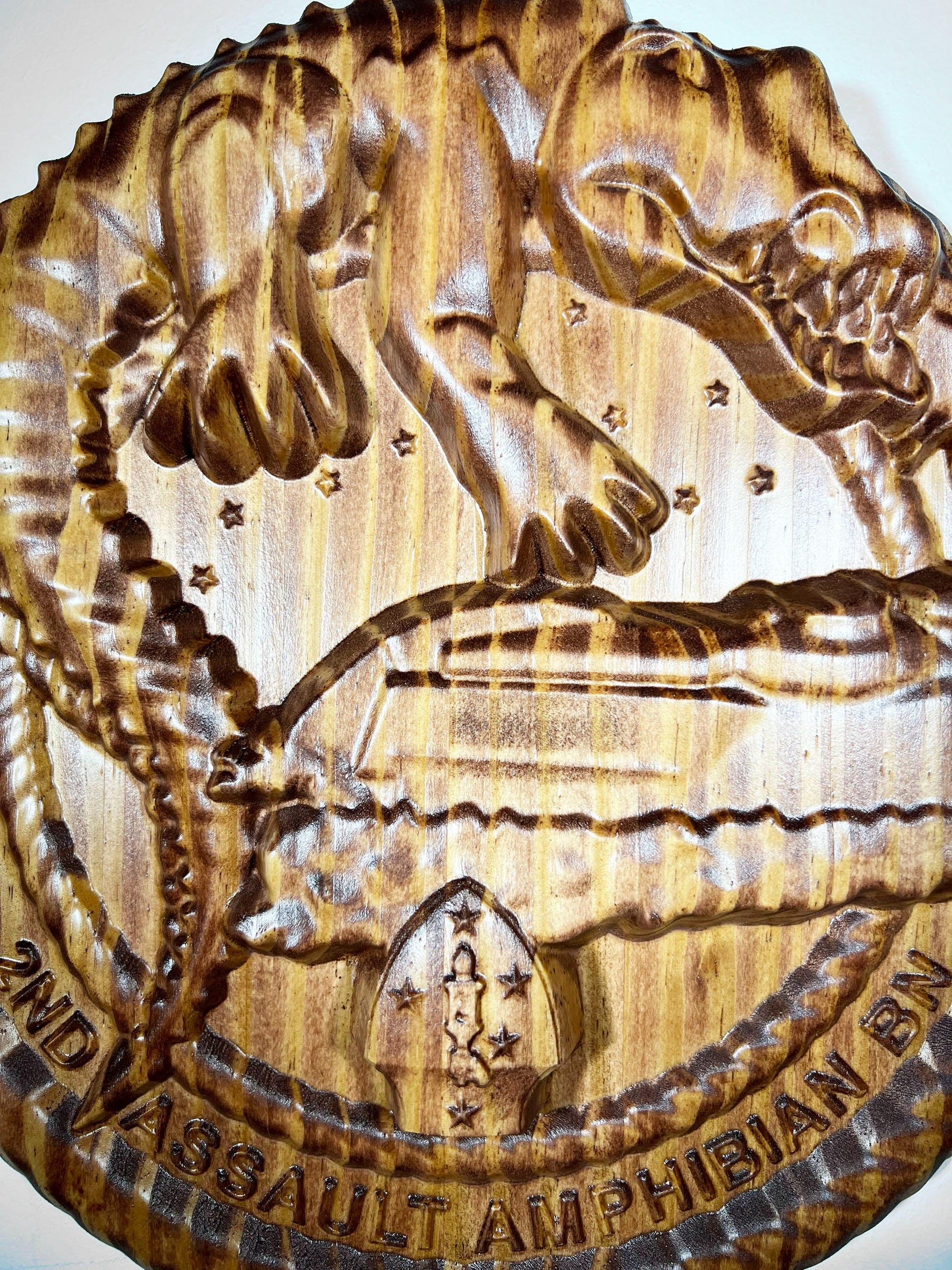 USMC 2nd Assault Amphibian Battalion 12" Military Unit Plaque