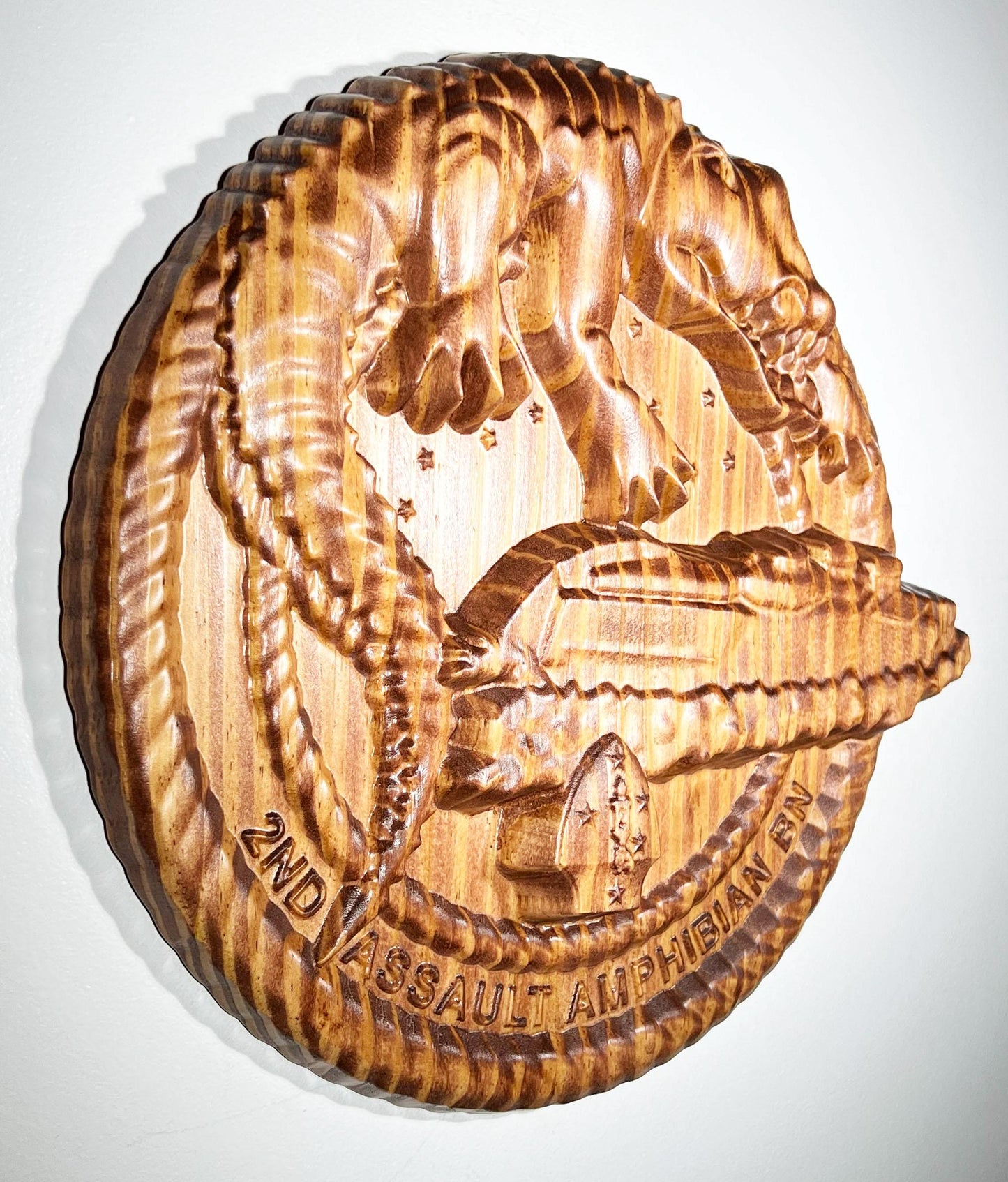 USMC 2nd Assault Amphibian Battalion 12" Military Unit Plaque