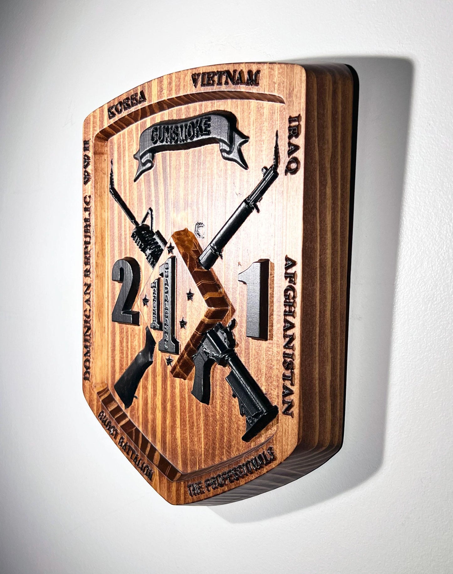 USMC 2nd Battalion 1st Marine 12" Military Unit Plaque