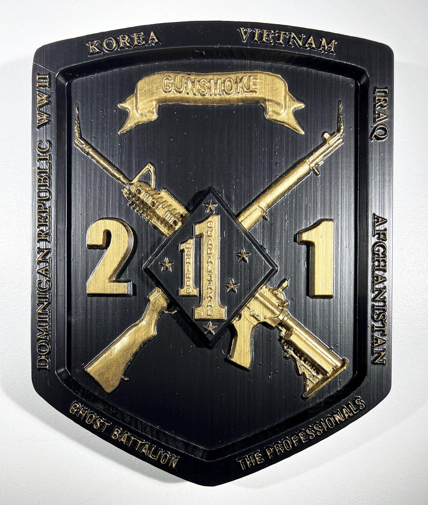 USMC 2nd Battalion 1st Marines 12" Military Unit Plaque