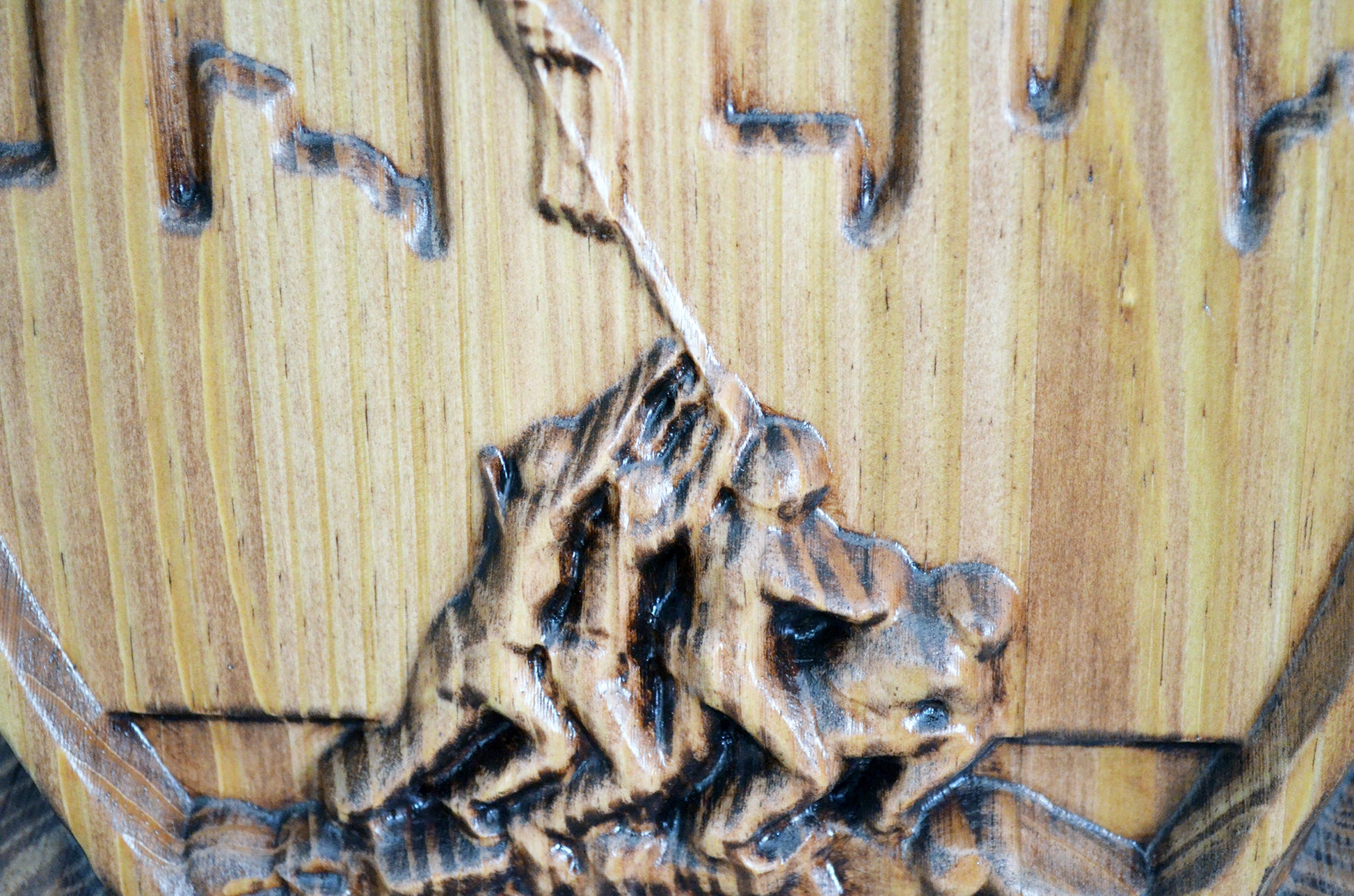 USMC 2nd Battalion 24th Marines, Mad Ghosts, 3d wood carving military plaque - Carved Effects