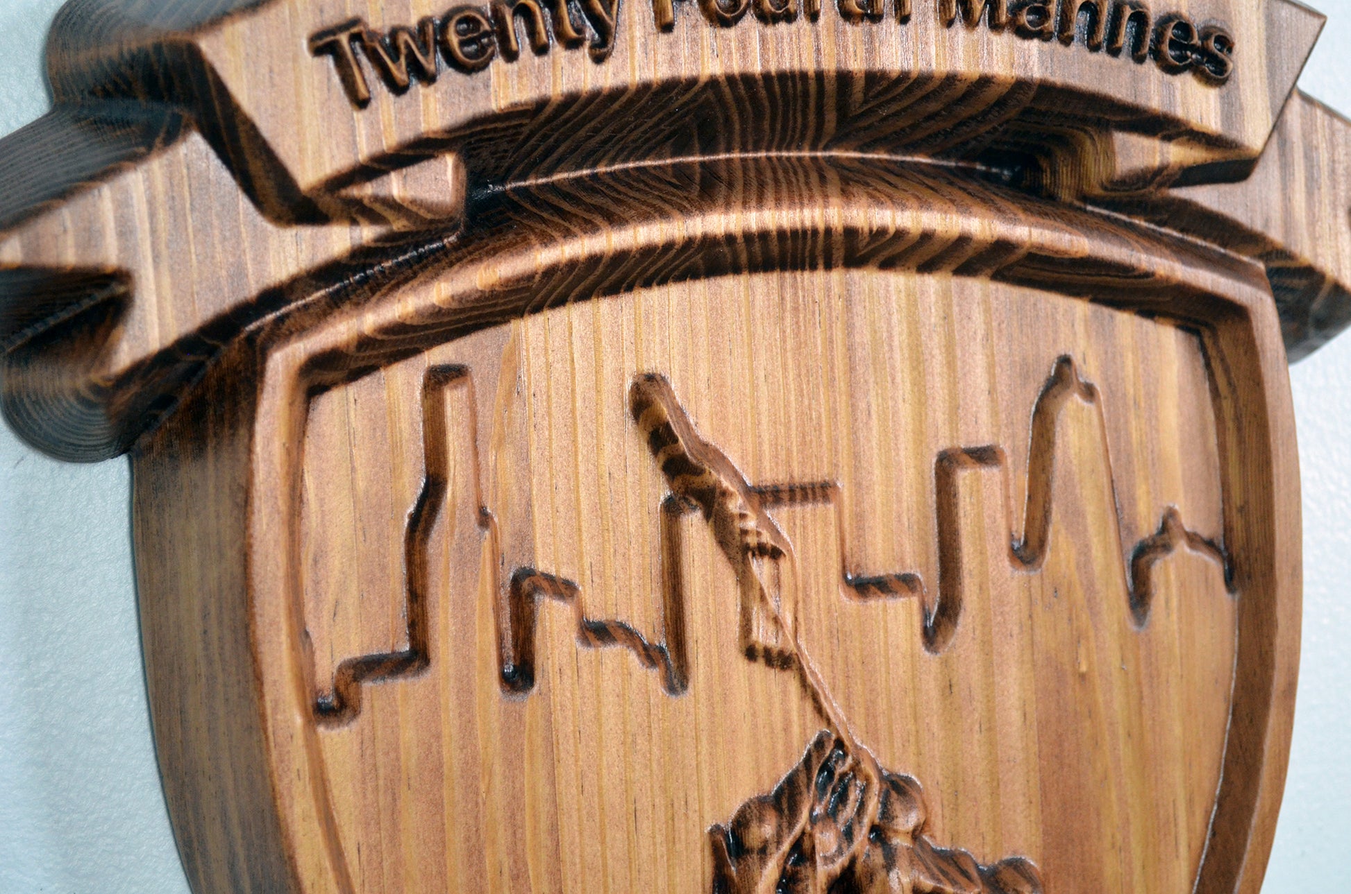 USMC 2nd Battalion 24th Marines, Mad Ghosts, 3d wood carving military plaque - Carved Effects