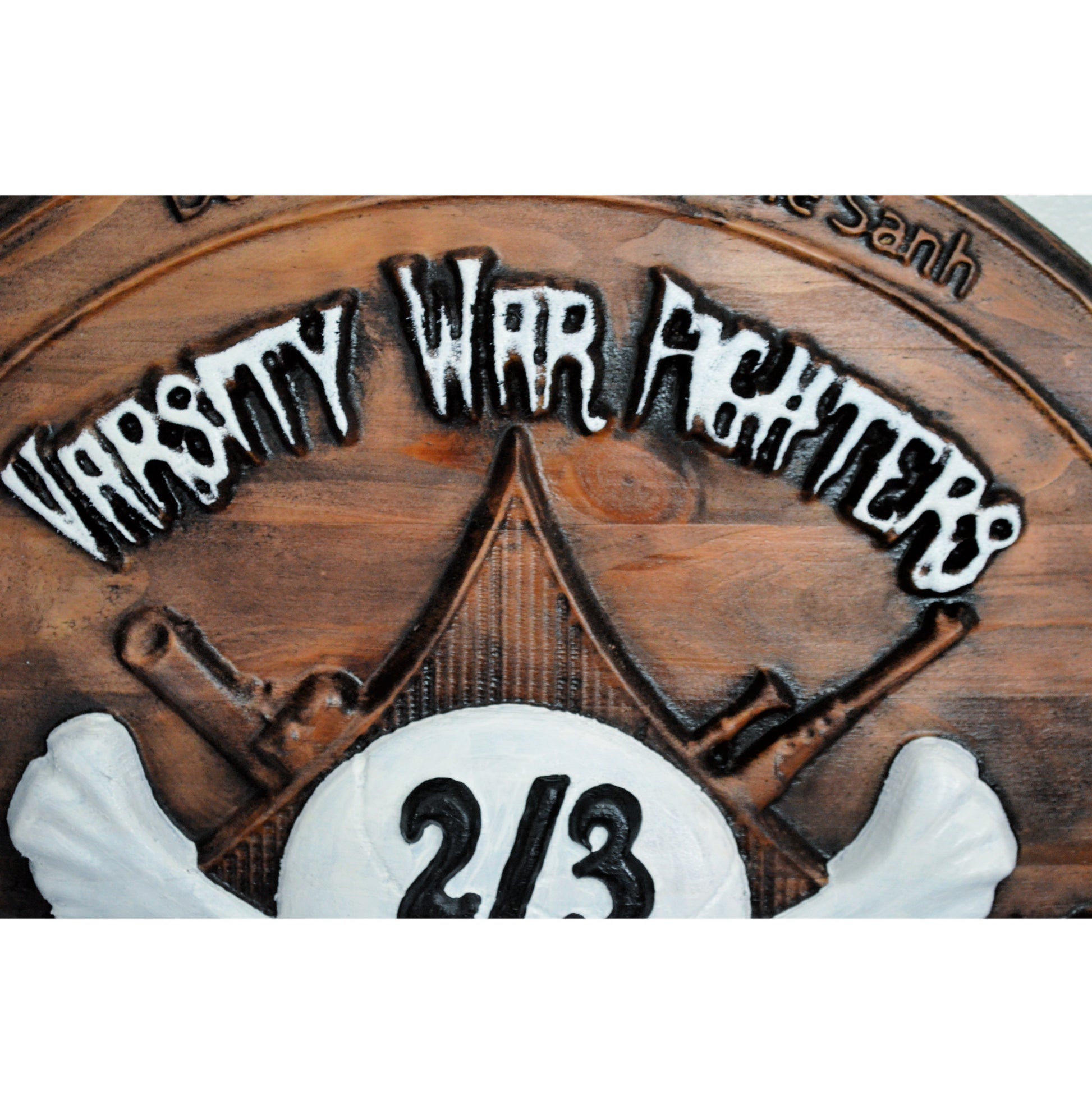 USMC 2nd Battalion 3rd Marines wood carving, Varsity War Fighters, Havoc, Marine Corps, 3d wood carving, military plaque - Carved Effects