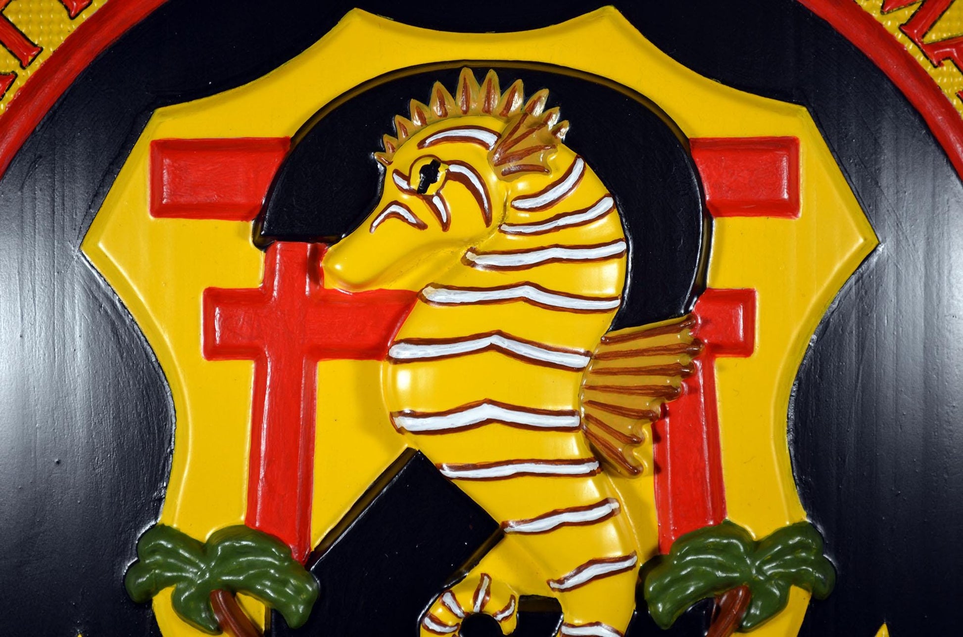 USMC 2nd Battalion 4th Marines Painted Military Plaque