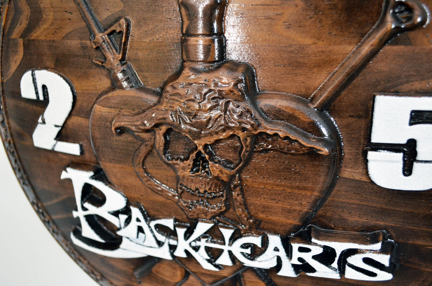 USMC 2nd Battalion 5th Marines, US Marine Corps, Fox Co, Blackhearts, 3d wood carving, military plaque - Carved Effects