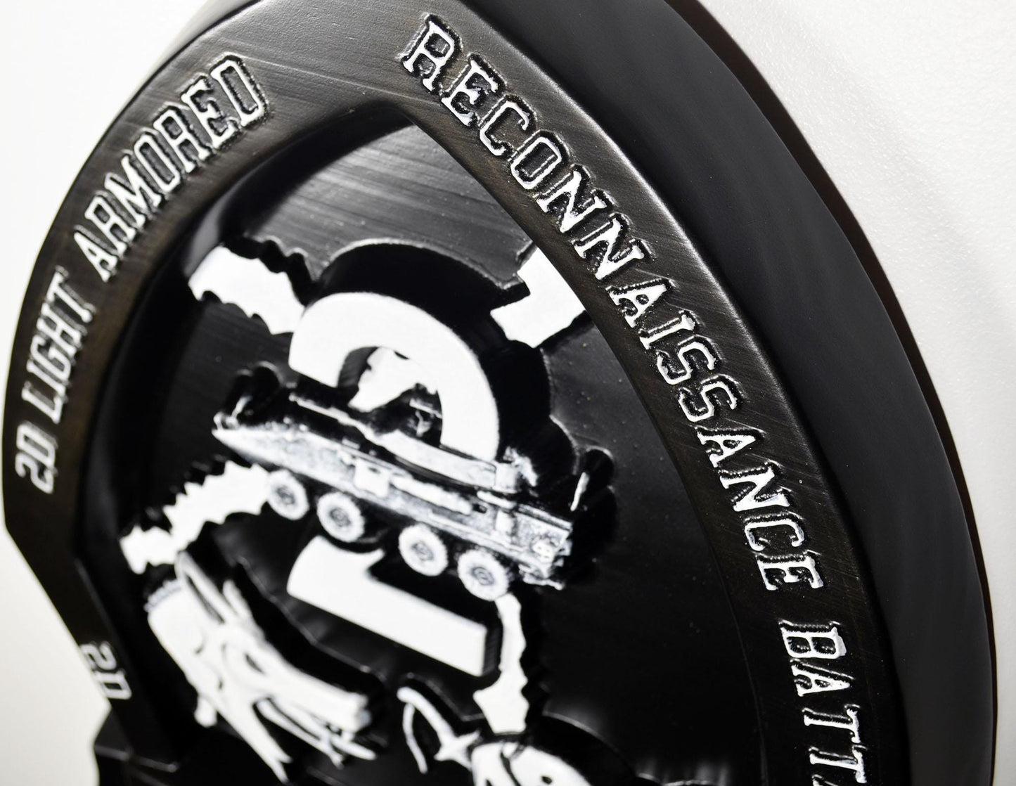 USMC 2nd Light Armored Reconnaissance Battalion Black Unit Plaque