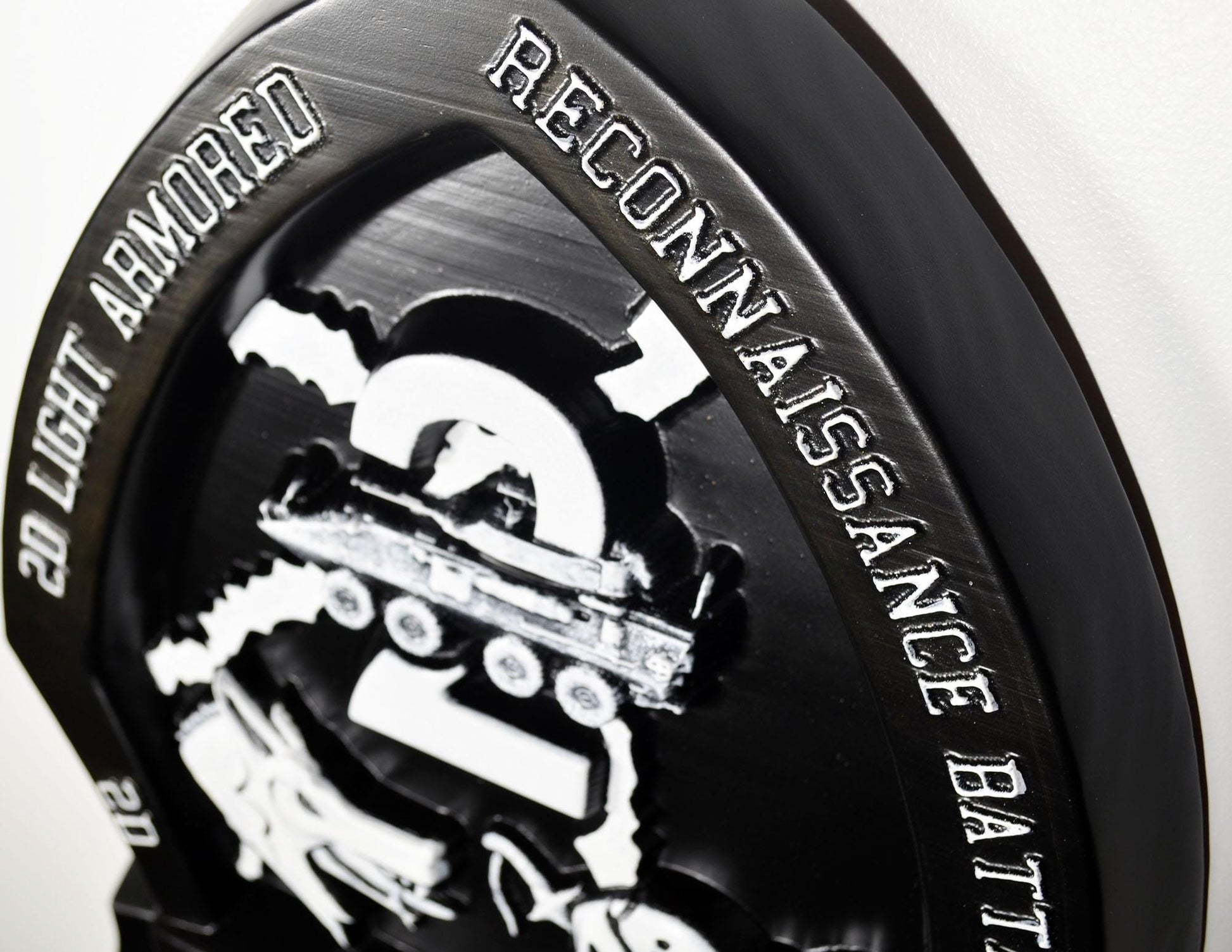 USMC 2nd Light Armored Reconnaissance Battalion Black Unit Plaque