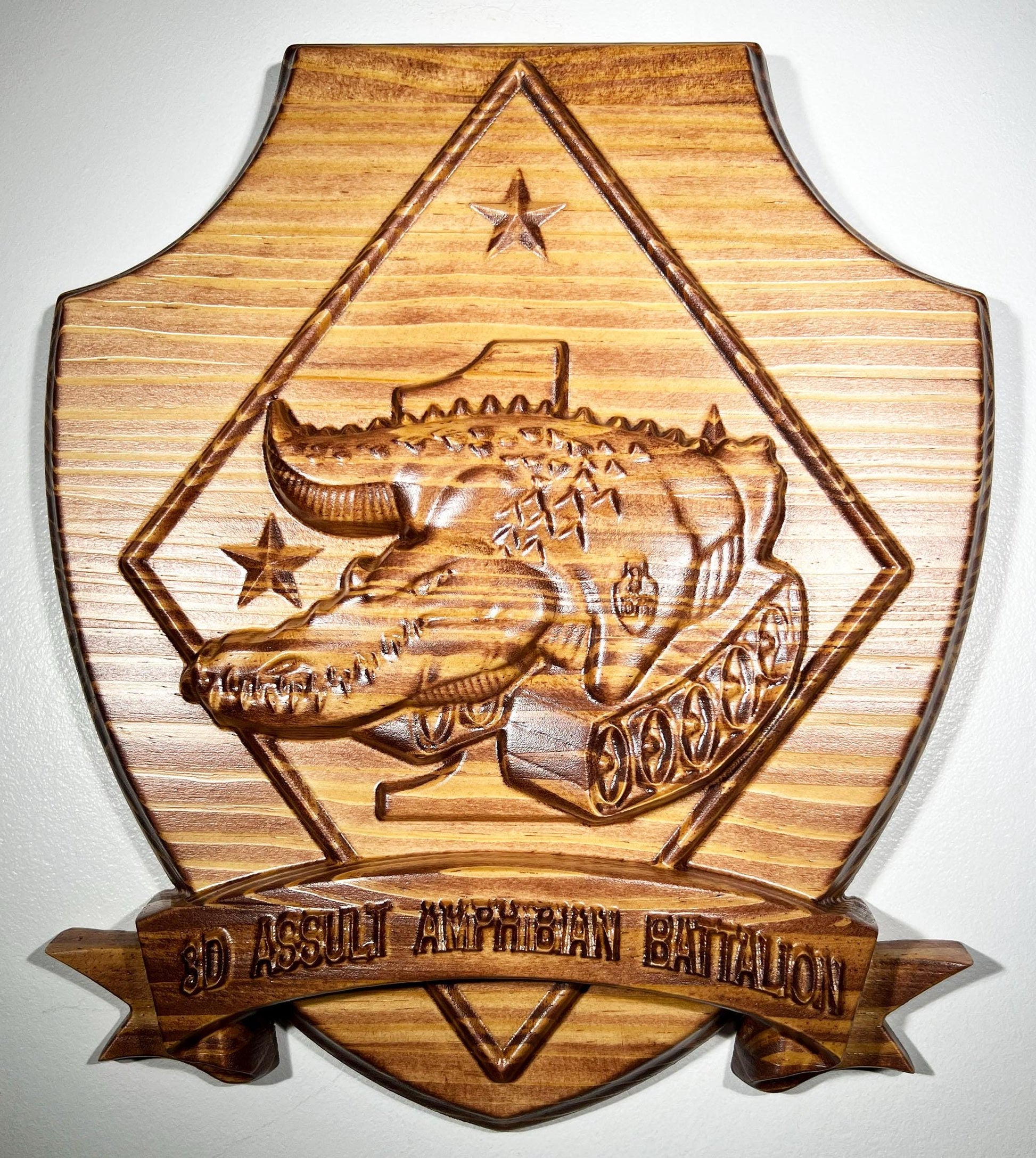 US Marine Corps, 3rd Assault Amphibian Battalion Military Unit Plaque