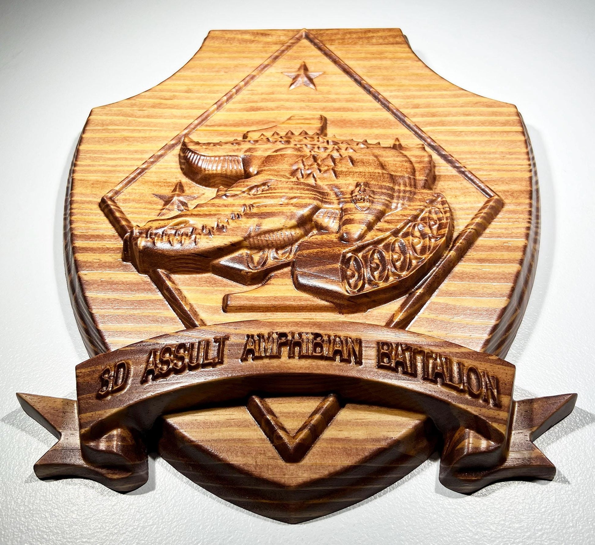 US Marine Corps, 3rd Assault Amphibian Battalion Military Unit Plaque