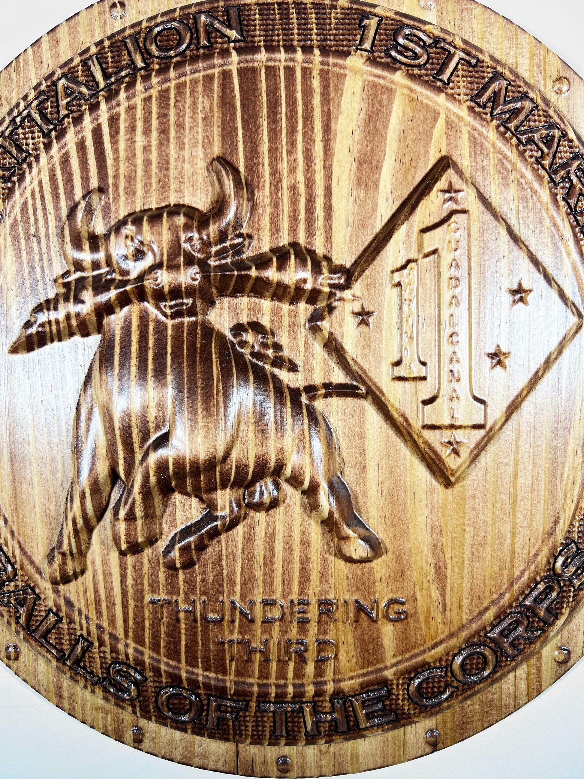 USMC 3rd Battalion 1st Marines 12" Military Unit Plaque