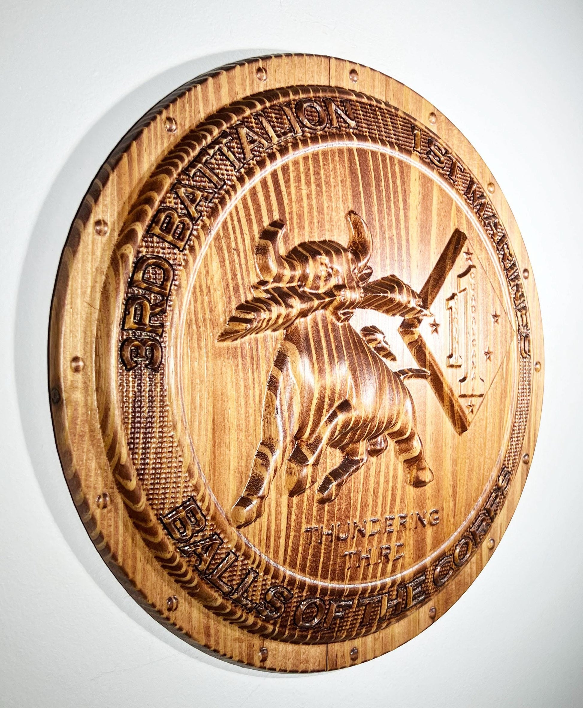 USMC 3rd Battalion 1st Marines 12" Military Unit Plaque