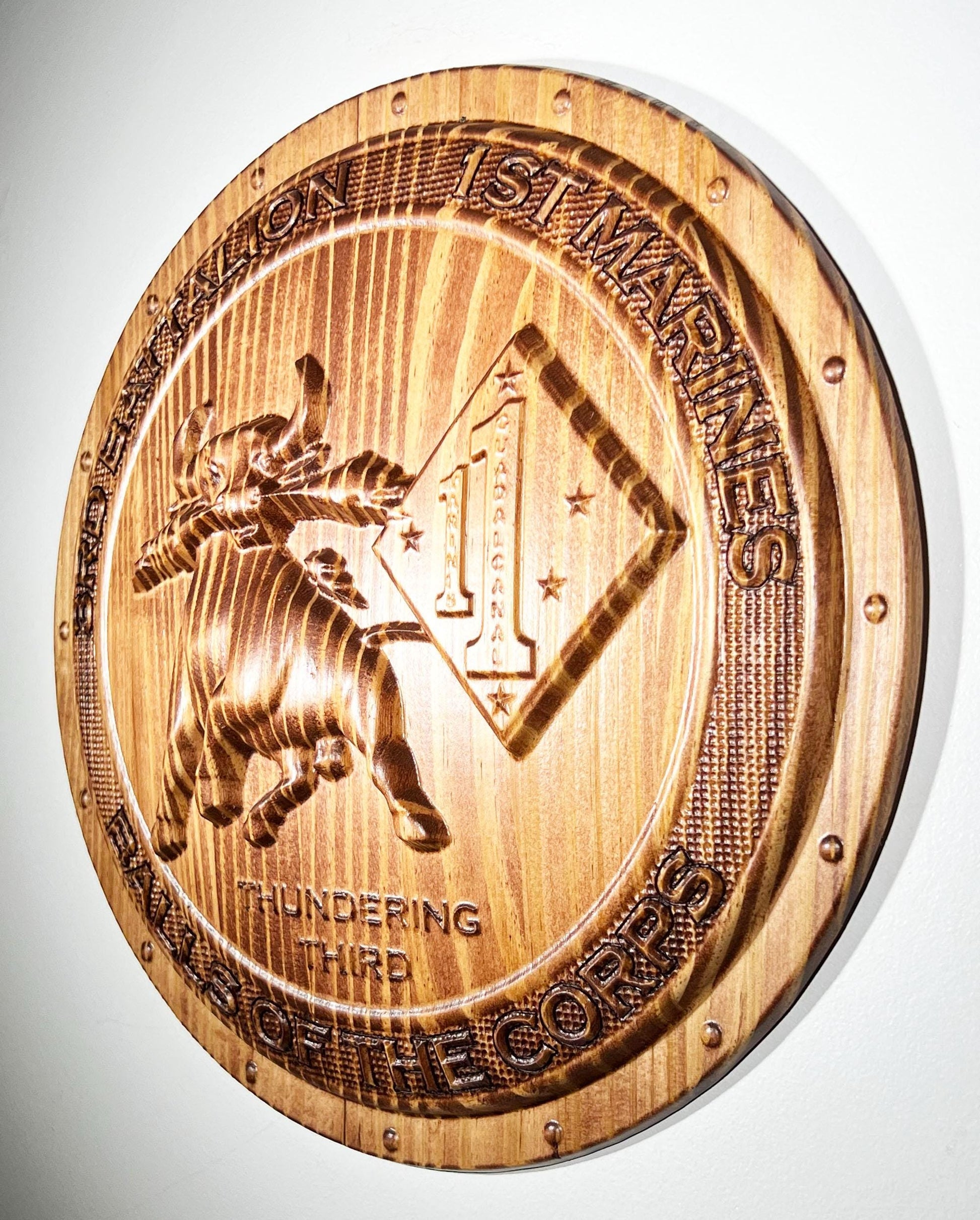 USMC 3rd Battalion 1st Marines 12" Military Unit Plaque