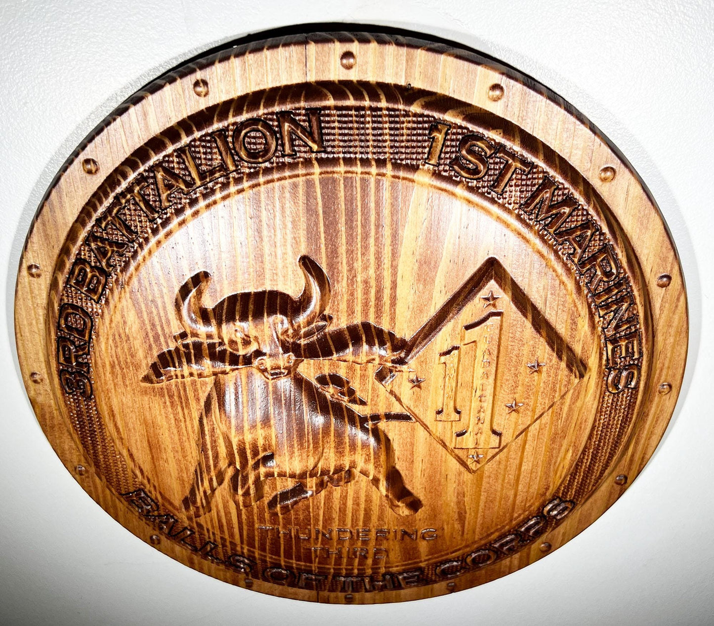 USMC 3rd Battalion 1st Marines 12" Military Unit Plaque