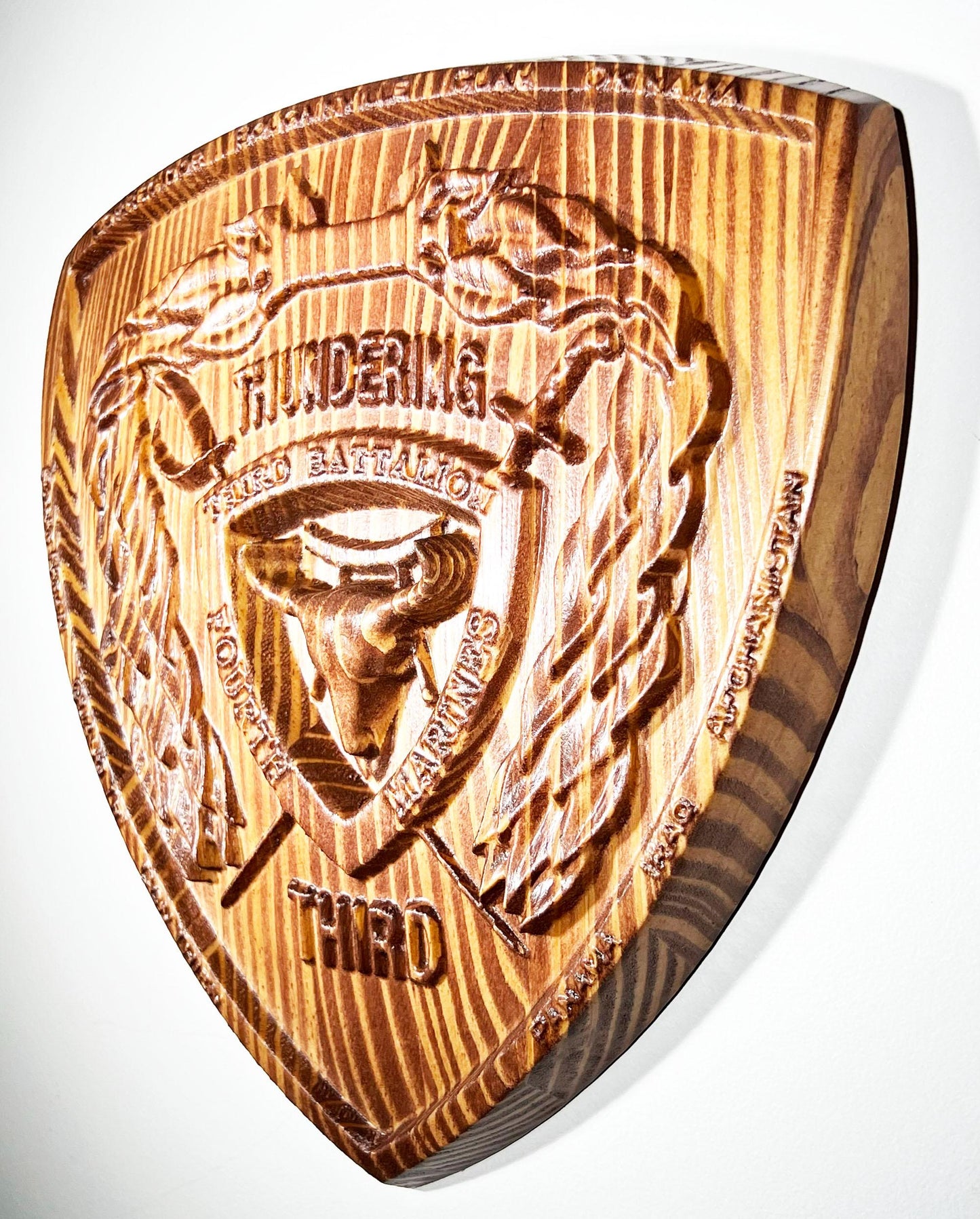 USMC 3rd Battalion 4th Marine 12' Military Unit Plaque