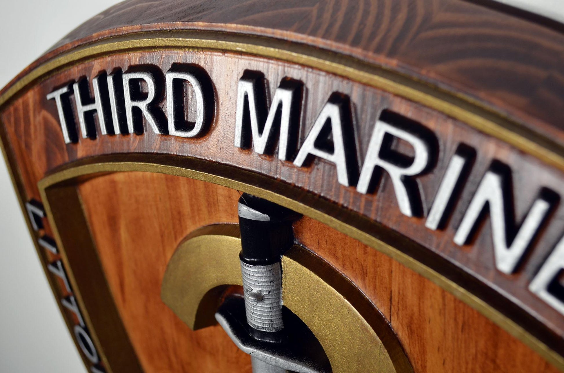 USMC 3rd Marine Littoral Regiment, Painted 15" Military Plaque