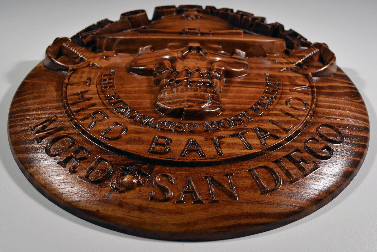 USMC 3rd Recruit Training Battalion Kilo Co, USMC, 3d wood CNC, military plaque - Carved Effects
