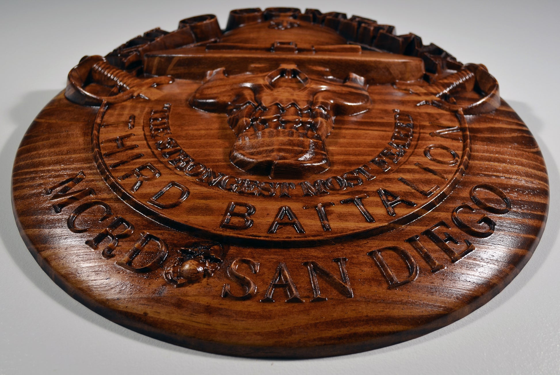 USMC 3rd Recruit Training Battalion Kilo Co, USMC, 3d wood CNC, military plaque - Carved Effects