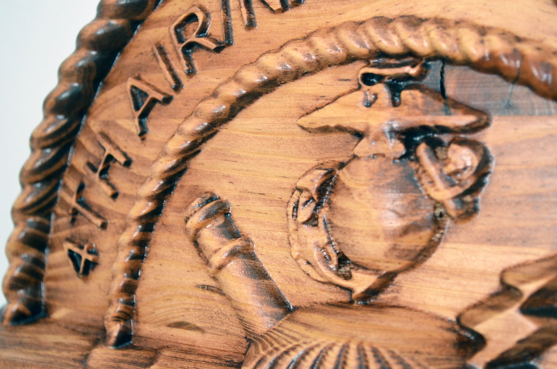 USMC 4th Anglico, Unit Emblem, US Marine Corps, military plaque - Carved Effects