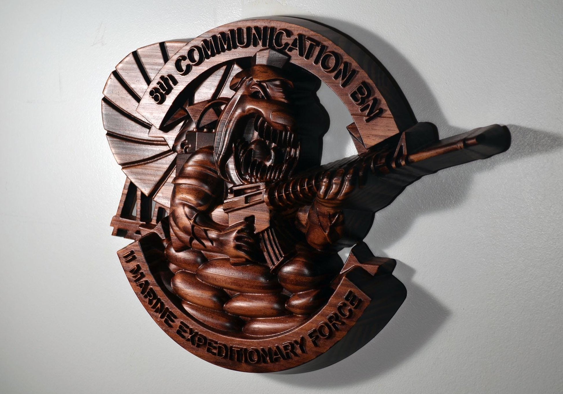 USMC 8th Communication Battalion Cherry Unit Plaque