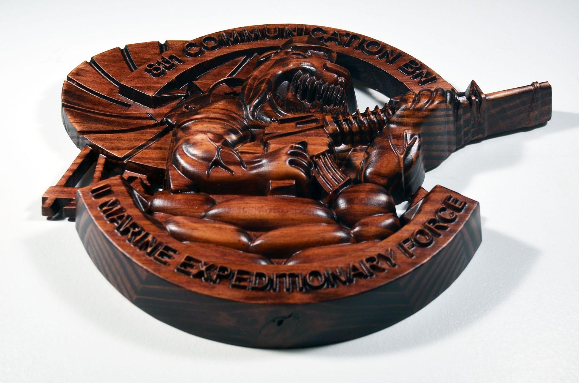 USMC 8th Communication Battalion Cherry Unit Plaque