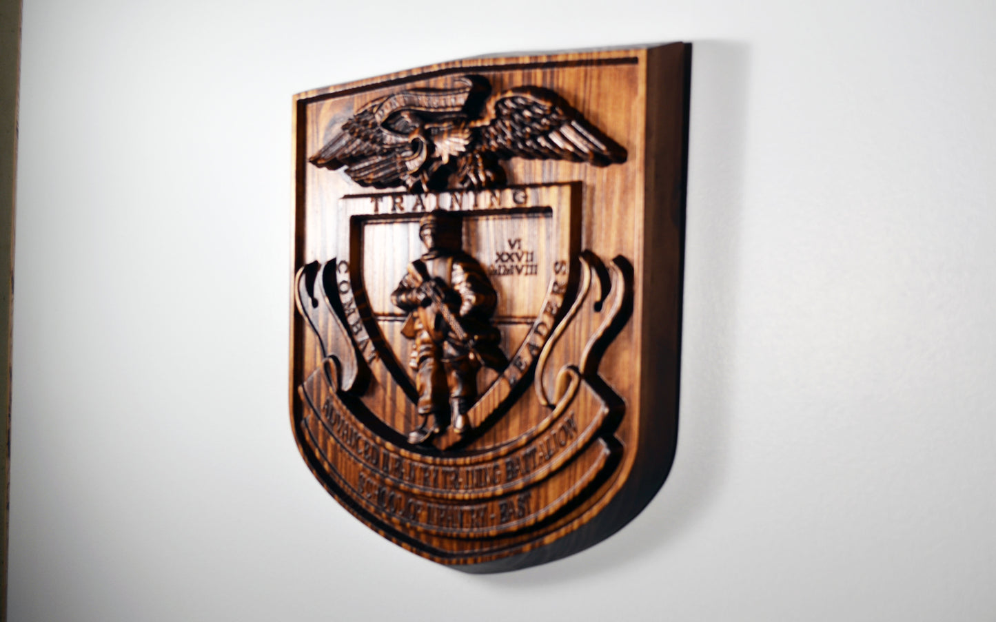 USMC Advanced Infantry Training Battalion East, US Marine Corps, military plaque - Carved Effects