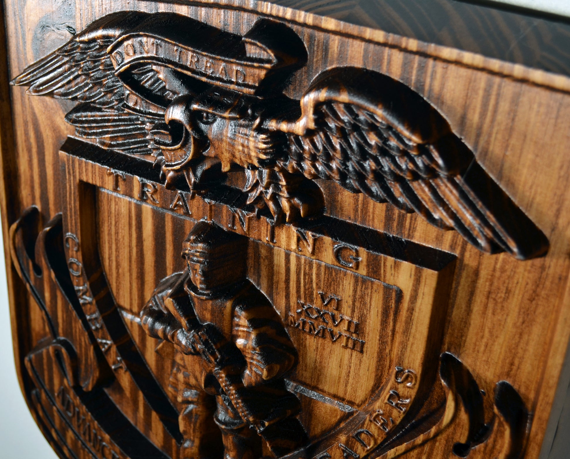 USMC Advanced Infantry Training Battalion East, US Marine Corps, military plaque - Carved Effects