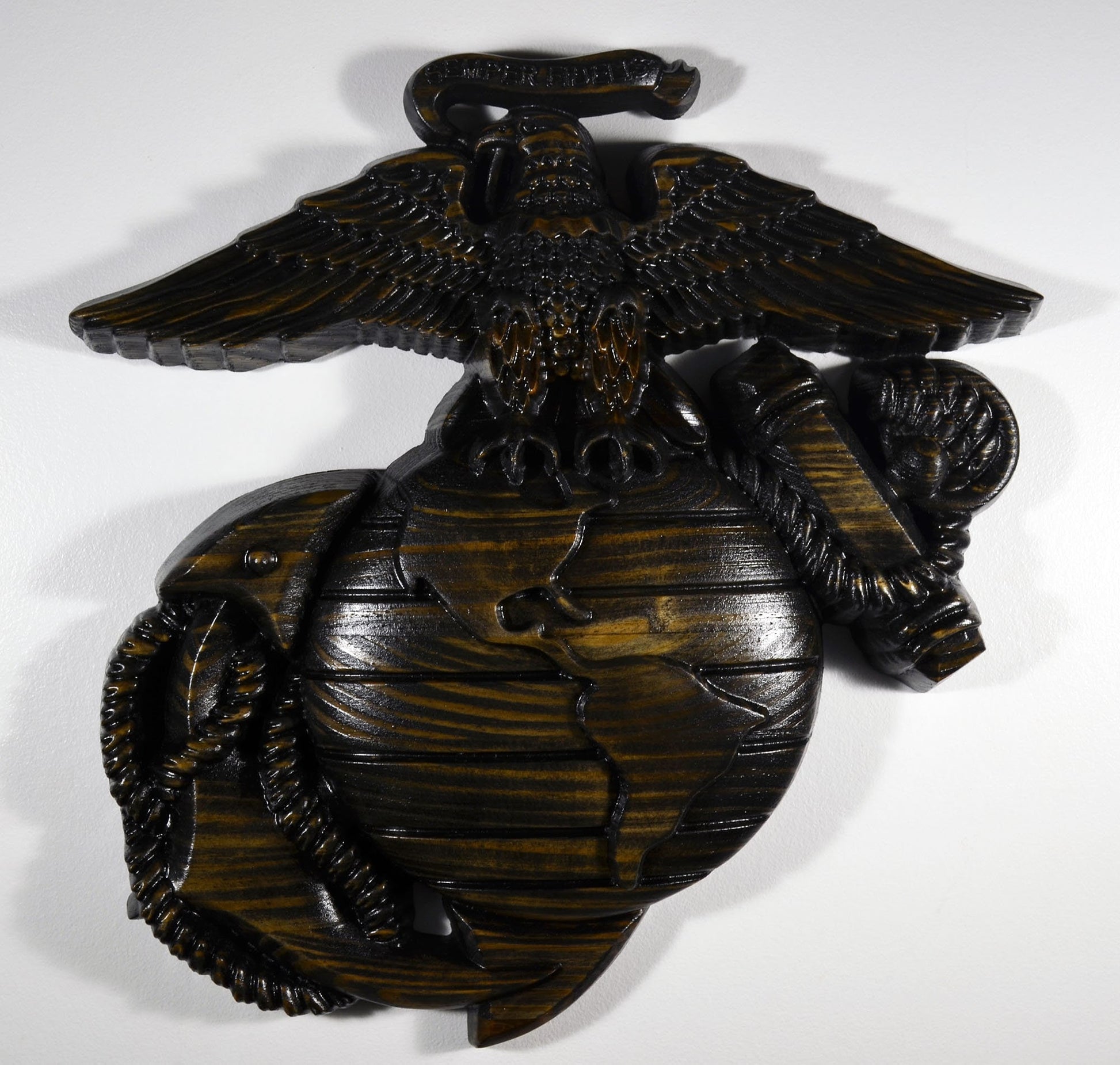 USMC Eagle Globe Anchor Black, Marine Corps, EGA, military plaque