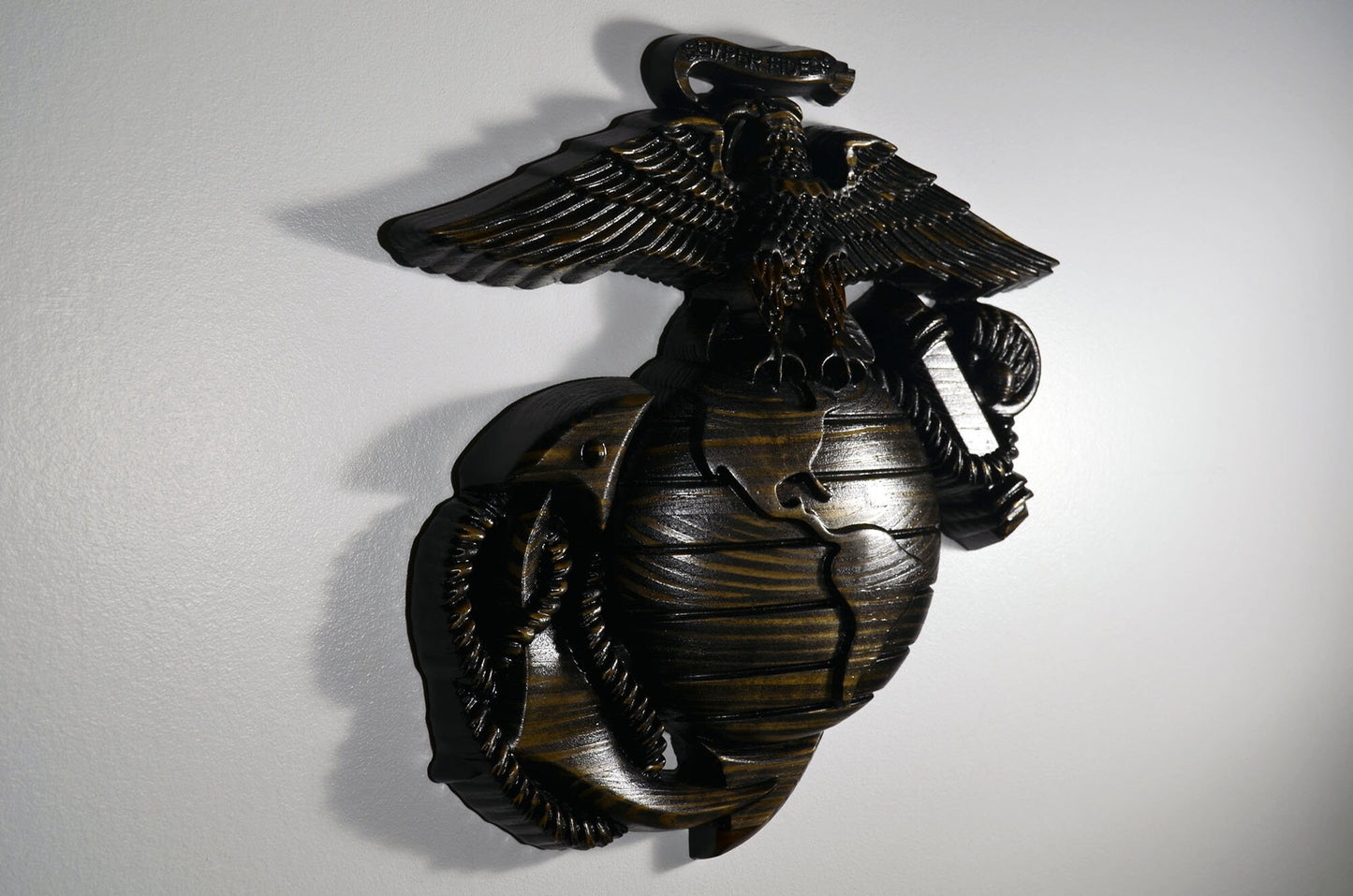 USMC Eagle Globe Anchor Black, Marine Corps, EGA, military plaque
