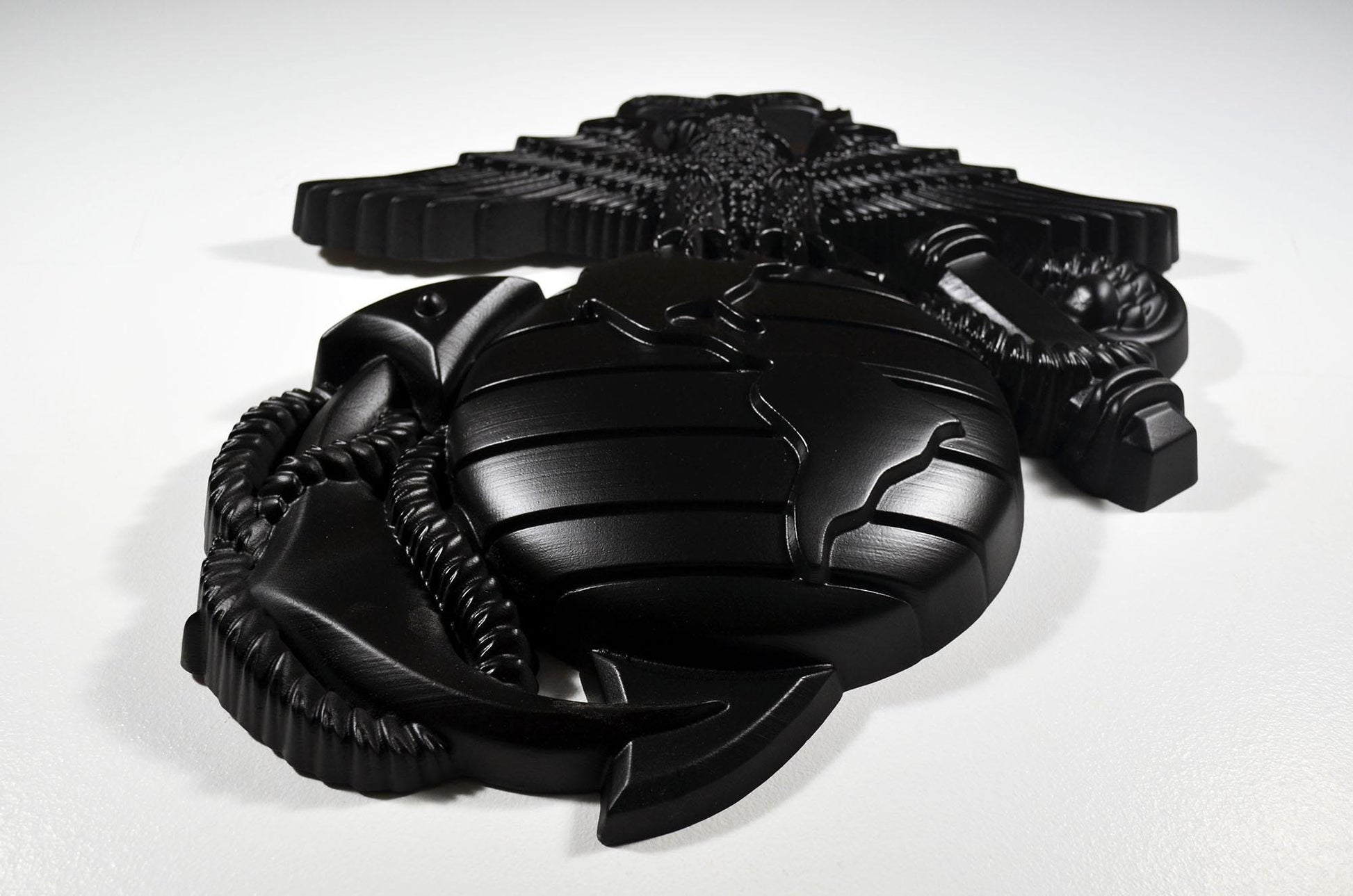 USMC Eagle Globe Anchor, Marine Corps, EGA, Matte Black Plaque