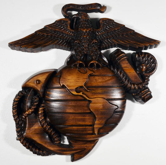 USMC Eagle Globe Anchor 12", Marine Corps, EGA, Java, military plaque