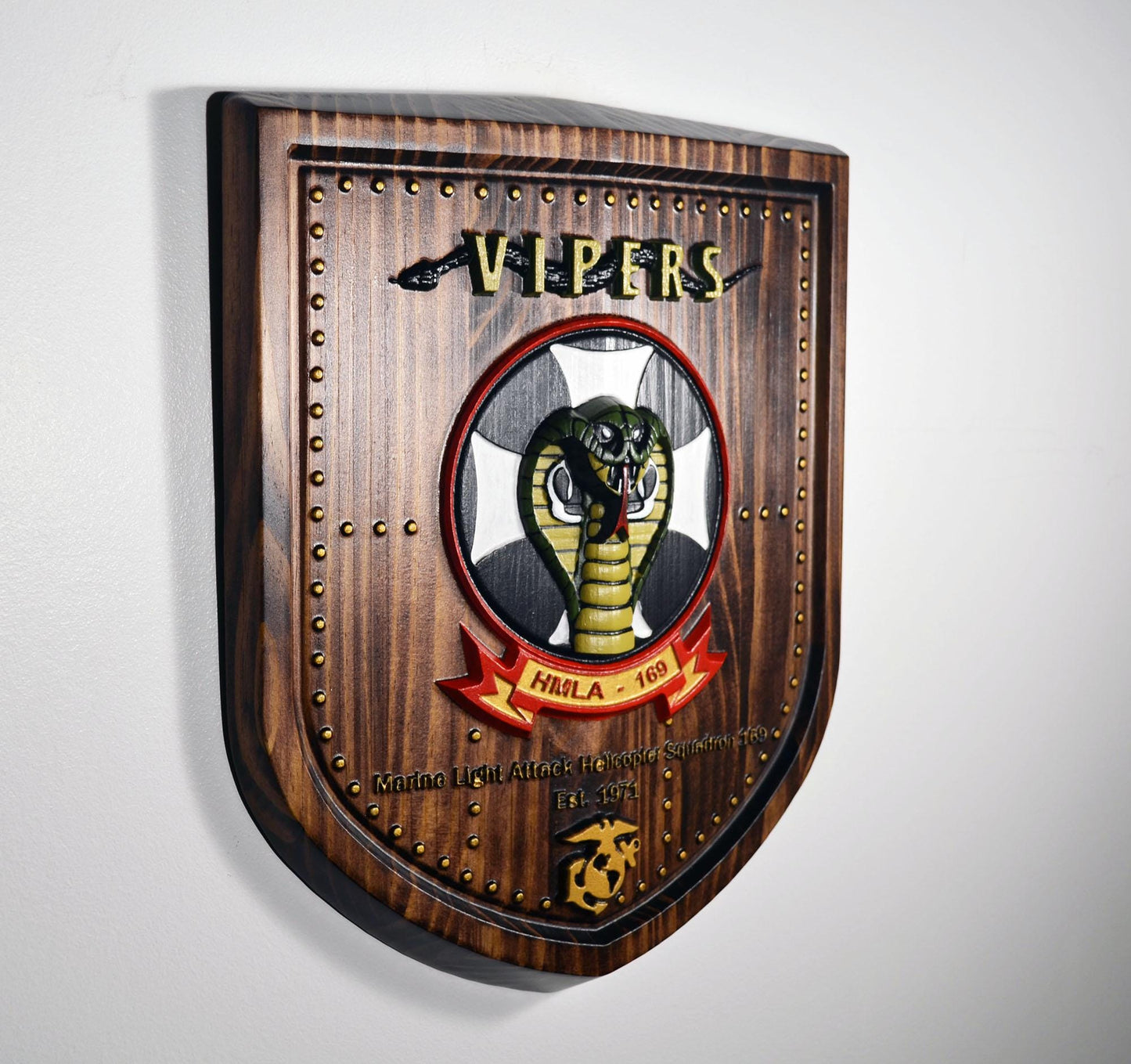 USMC HMLA-169, Marine Light Attack Helicopter Squadron 169, Unit Painted Plaque