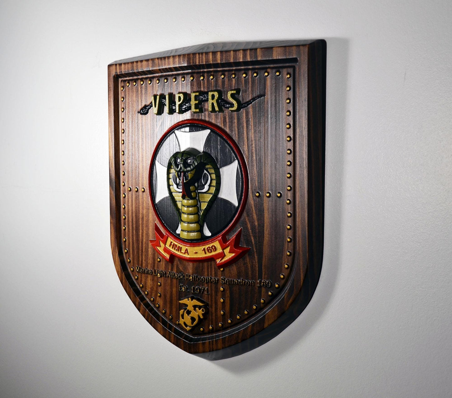 USMC HMLA-169, Marine Light Attack Helicopter Squadron 169, Unit Painted Plaque