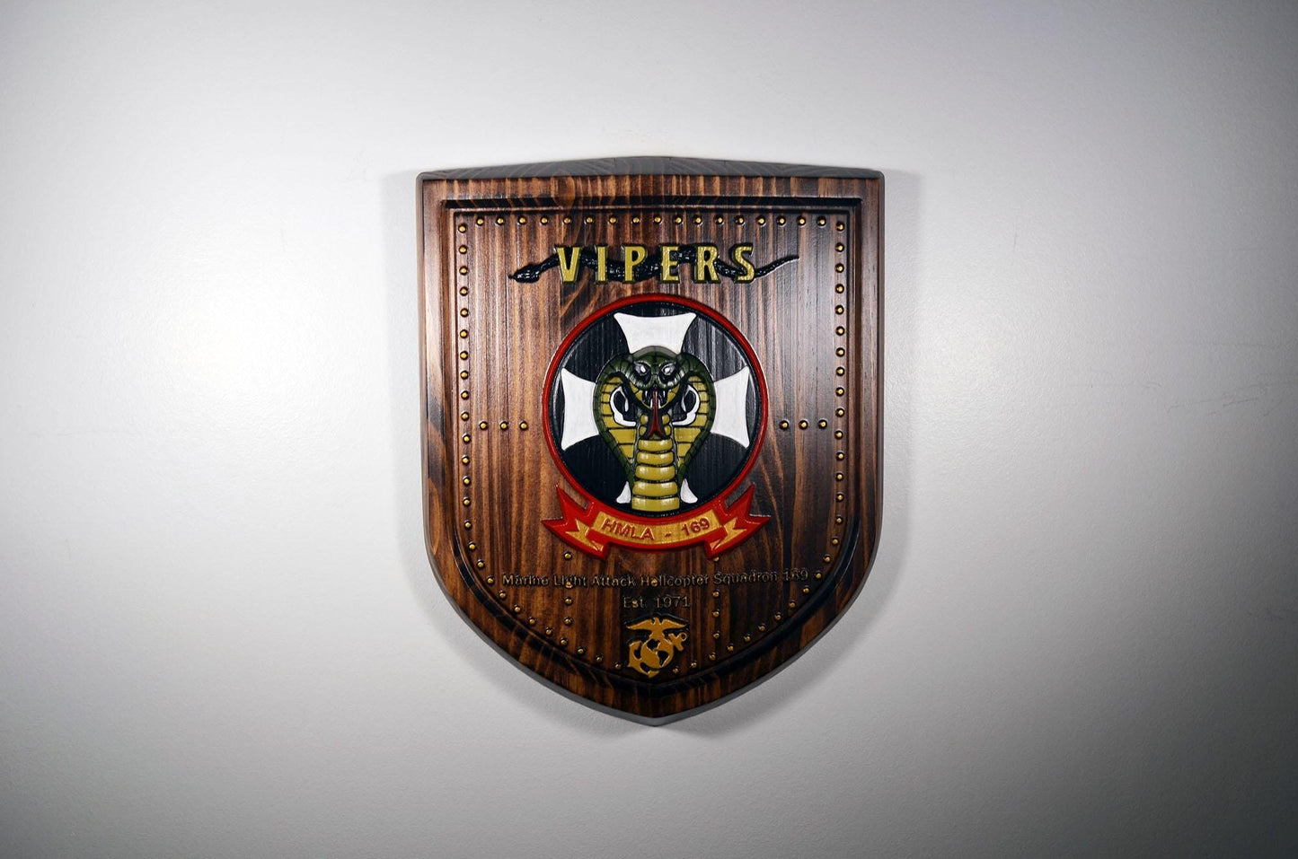 USMC HMLA-169, Marine Light Attack Helicopter Squadron 169, Unit Painted Plaque