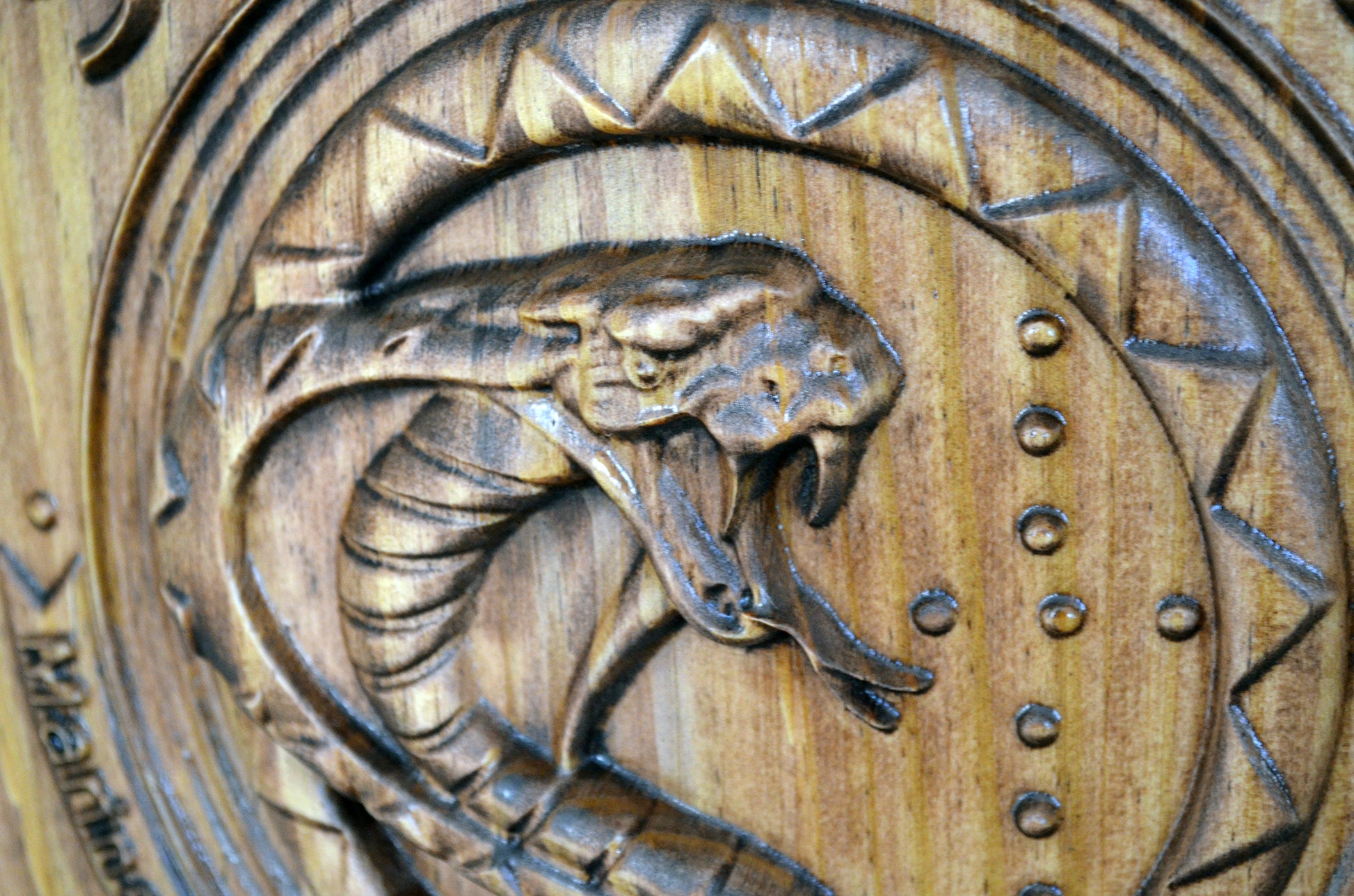 USMC Light Attack Helicopter Squadron, HMLA 367 Marine Corps Air Wing, 3d wood carving, military plaque - Carved Effects