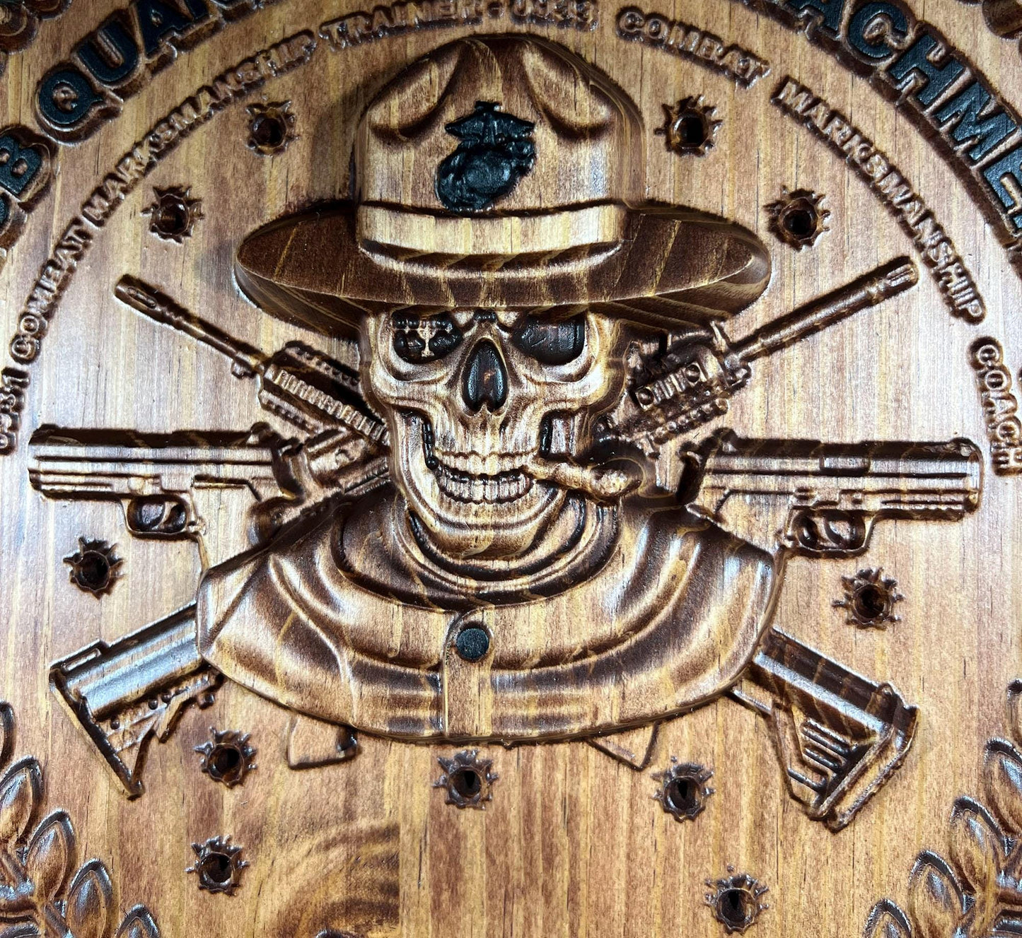 USMC MCB Quantico IMA Detachment Plaque - Name Plate version