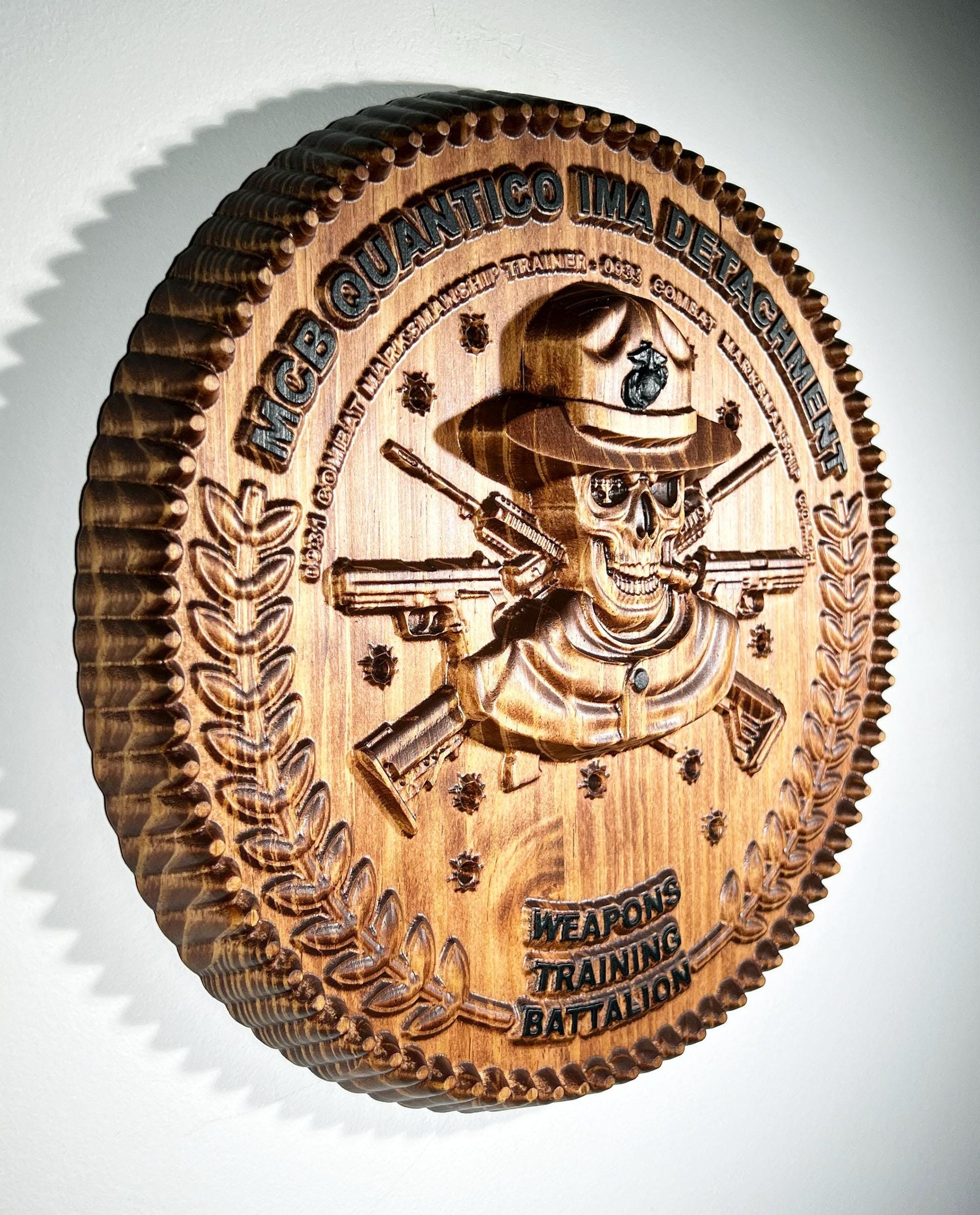 USMC MCB Quantico IMA Detachment Plaque - Name Plate version