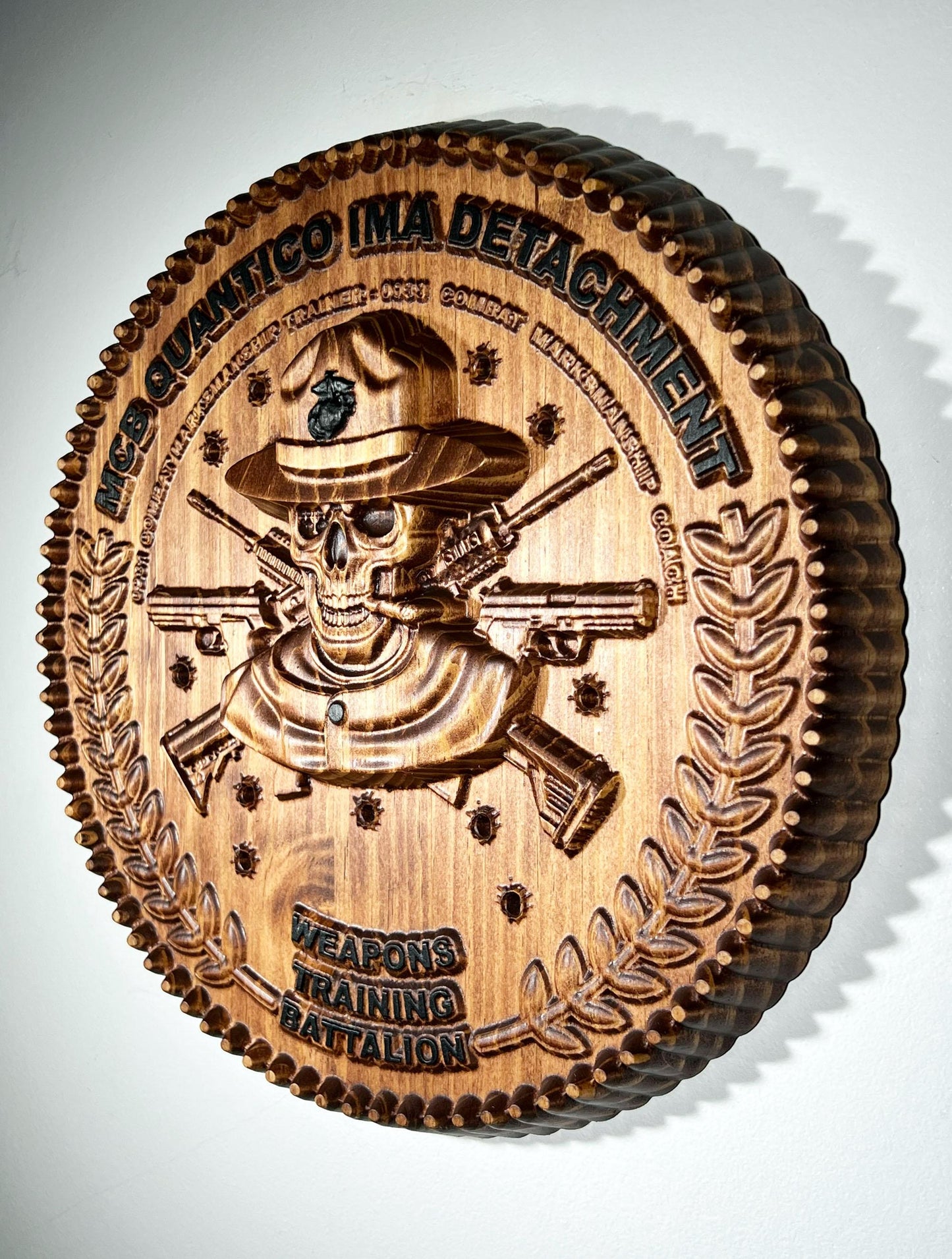 USMC MCB Quantico IMA Detachment Plaque - Name Plate version