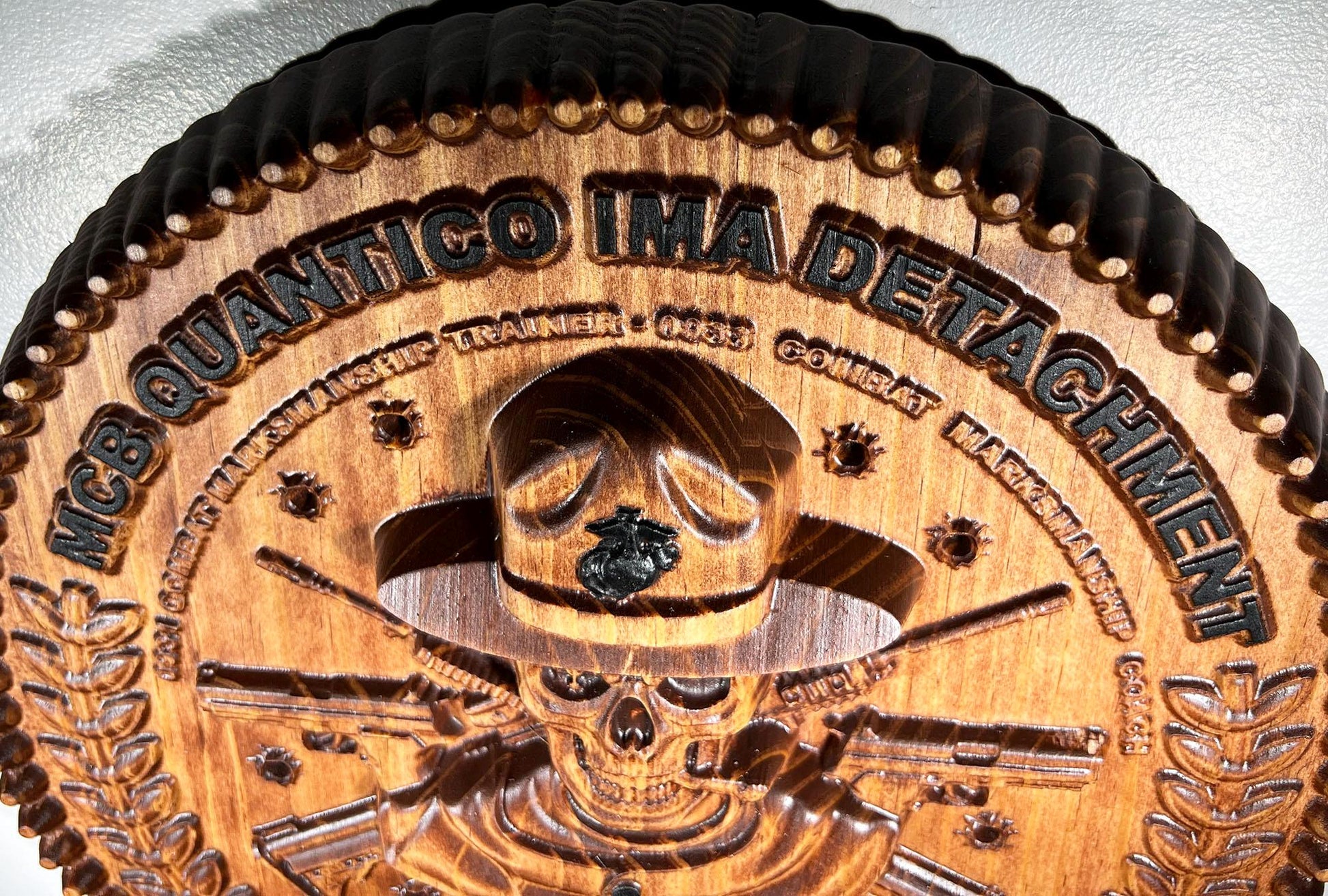 USMC MCB Quantico IMA Detachment Plaque - Name Plate version