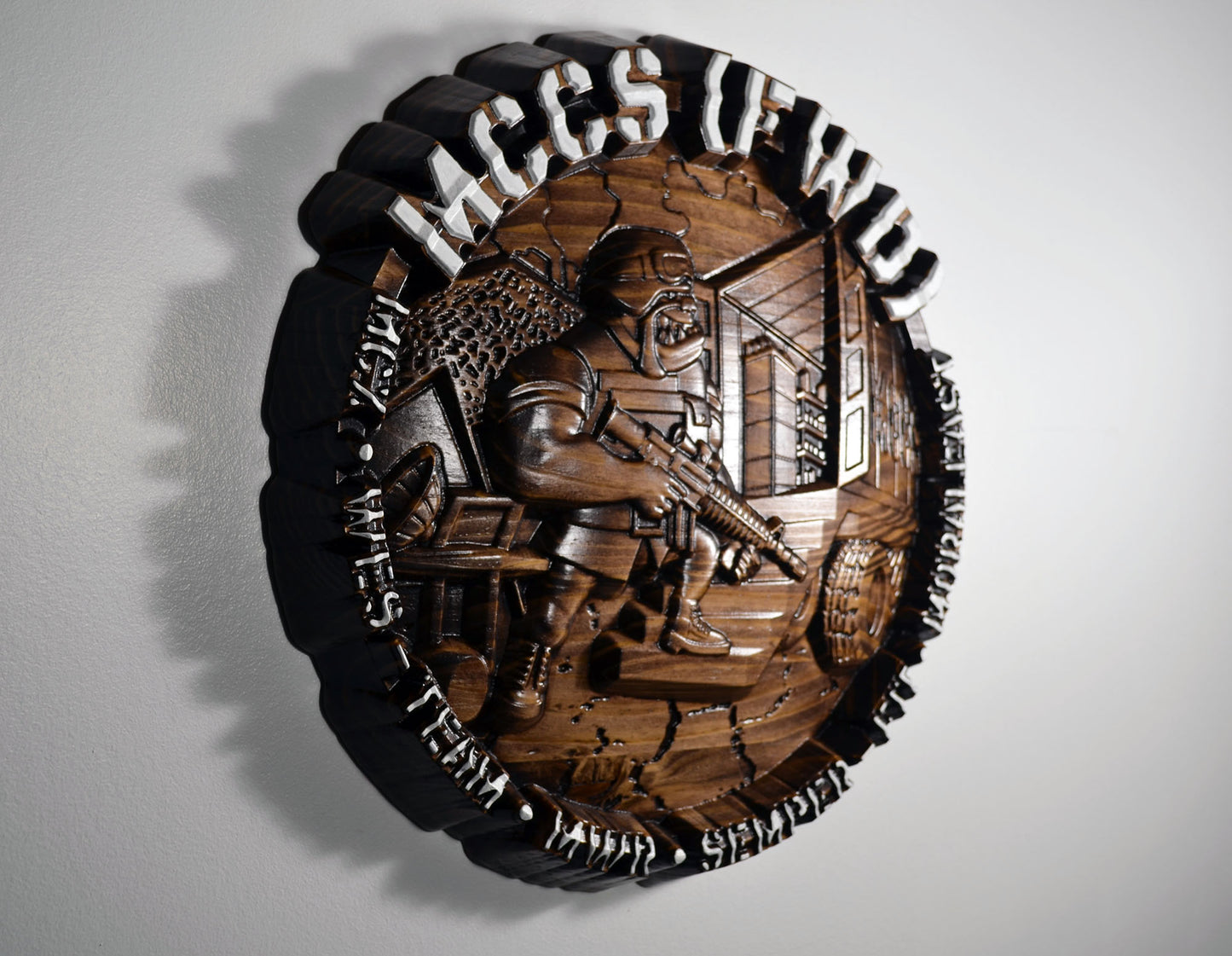 USMC MCCS Marine Corps Community Service, CNC Marine Corps military plaque - Carved Effects