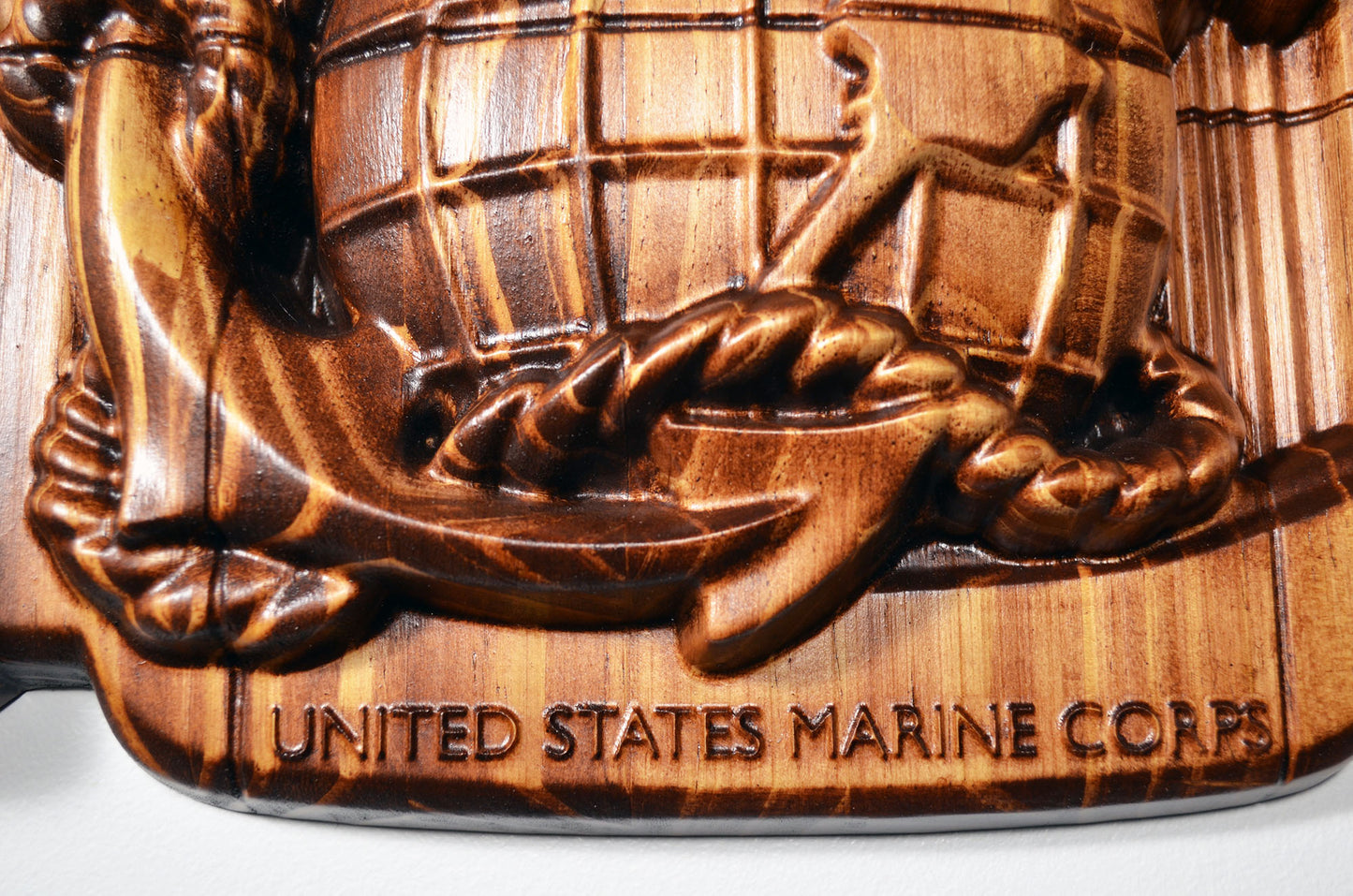 USMC MCRD Eagle Globe Anchor, Marine Corps, Military Plaque - Carved Effects