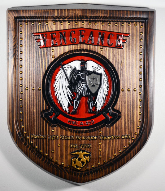 USMC Marine Light Attack Helicopter Squadron 469, Painted Unit Plaque