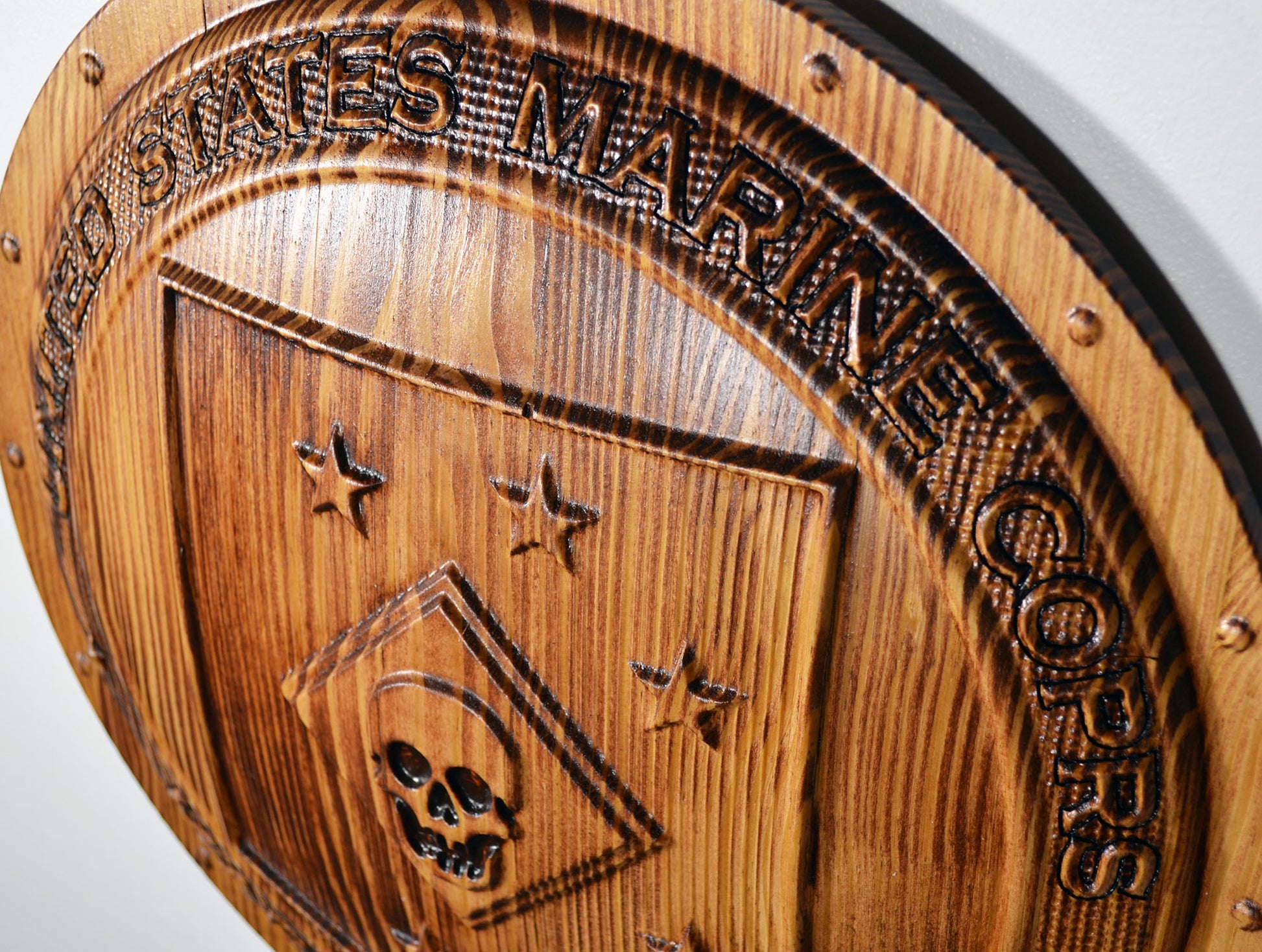 USMC Marine Raiders, Marine Special Operations Regiment, 3d CNC wood carving, military plaque - Carved Effects