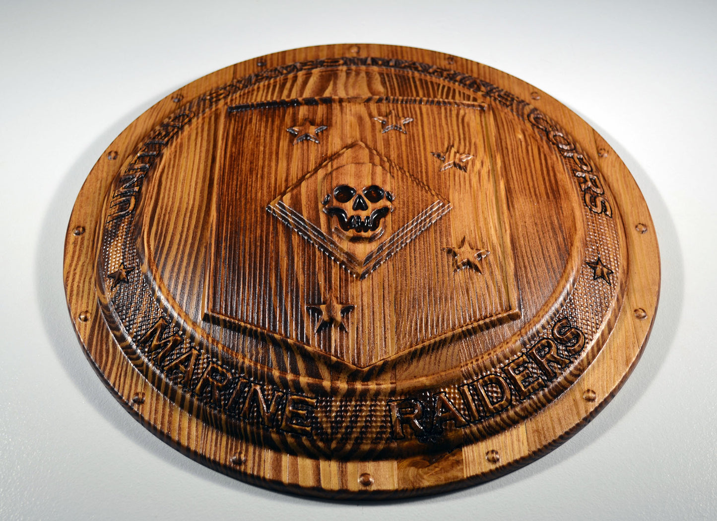 USMC Marine Raiders, Marine Special Operations Regiment, 3d CNC wood carving, military plaque - Carved Effects